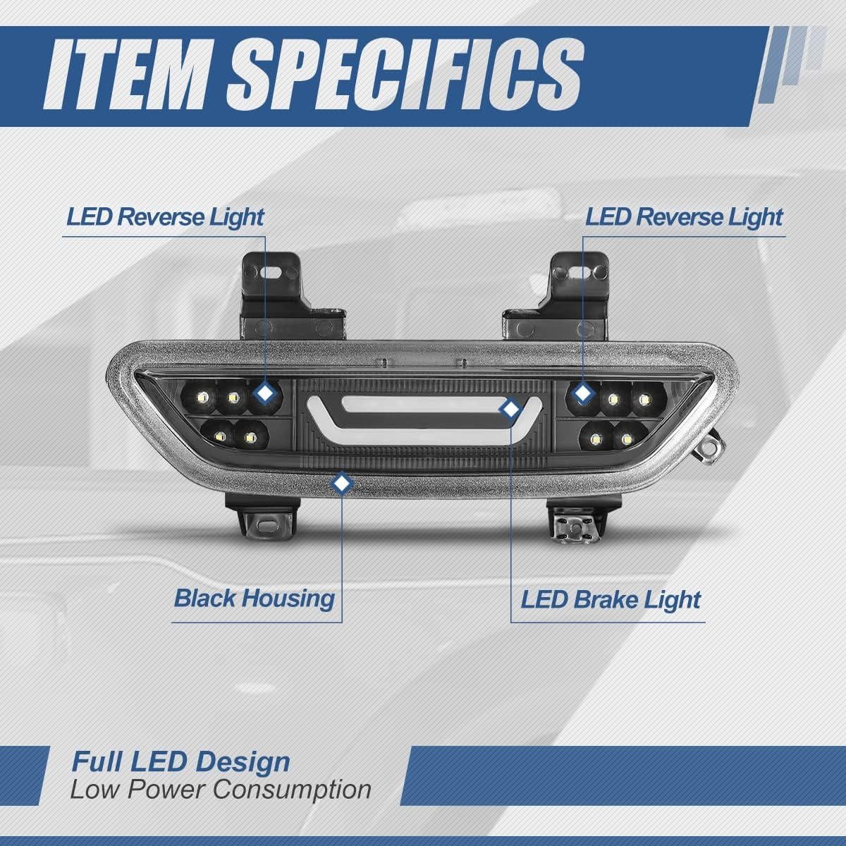 Luz de Freno LED Tercera Auto Dynasty para Ford Mustang 15-18
