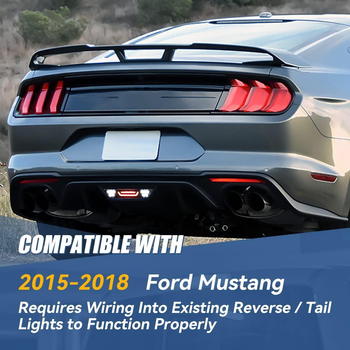 Luz de Freno LED Tercera Auto Dynasty para Ford Mustang 15-18