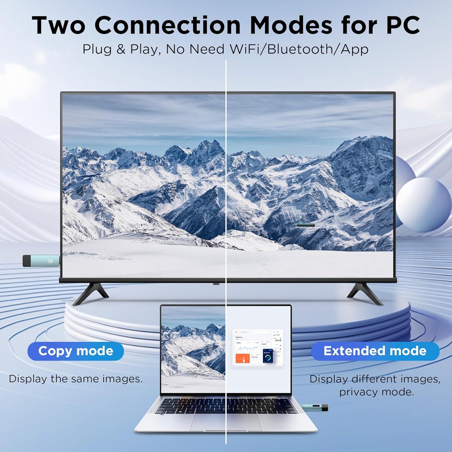 Transmisor y Receptor HDMI Inalámbrico BRAIDOL TR50 4K 30m