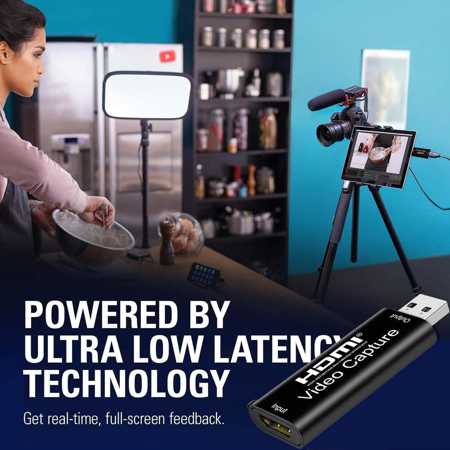 Tarjeta de Captura HDMI a USB 4K AMANKA CJQ-ES Plug & Play