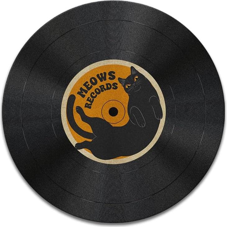 Alfombrilla de Ratón Antideslizante WIRESTER Gato Negro 200mm