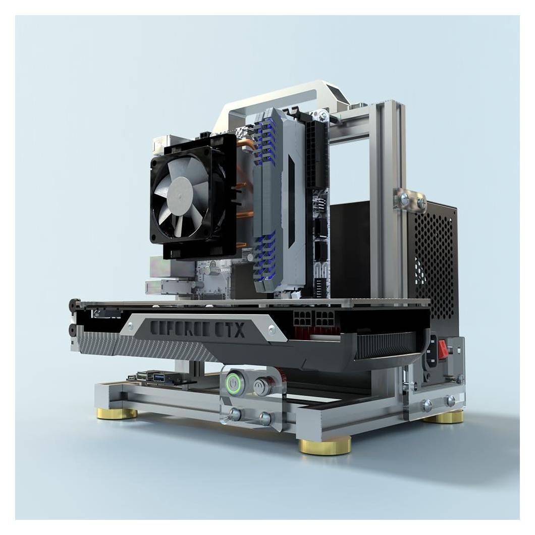 Chasis de PC DALAIBUKESI Marco Abierto ITX Aluminio 1.81 kg