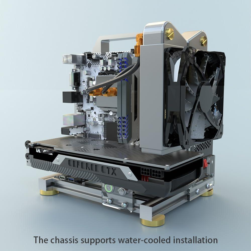 Chasis de PC DALAIBUKESI Marco Abierto ITX Aluminio 1.81 kg