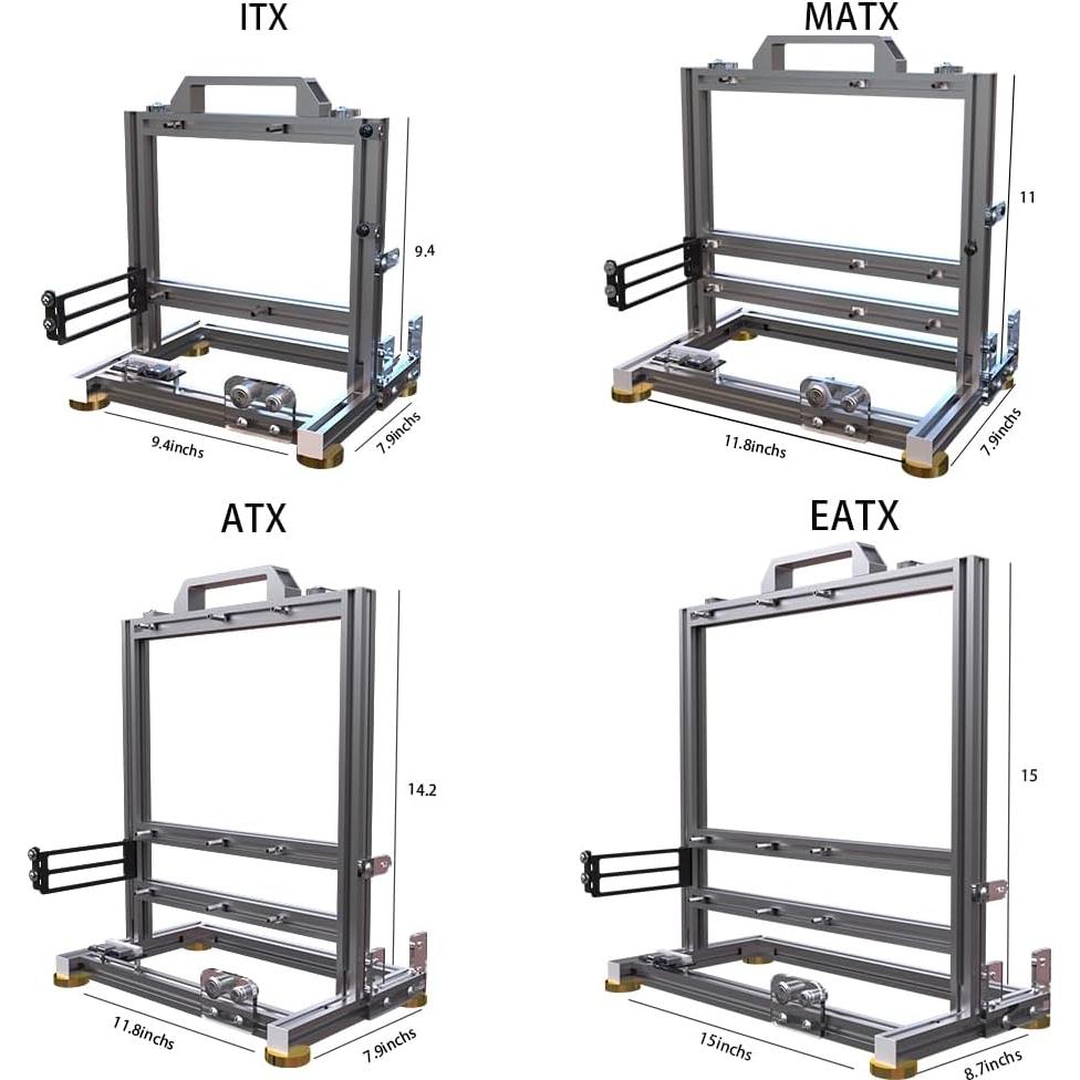 Chasis de PC DALAIBUKESI Marco Abierto ITX Aluminio 1.81 kg