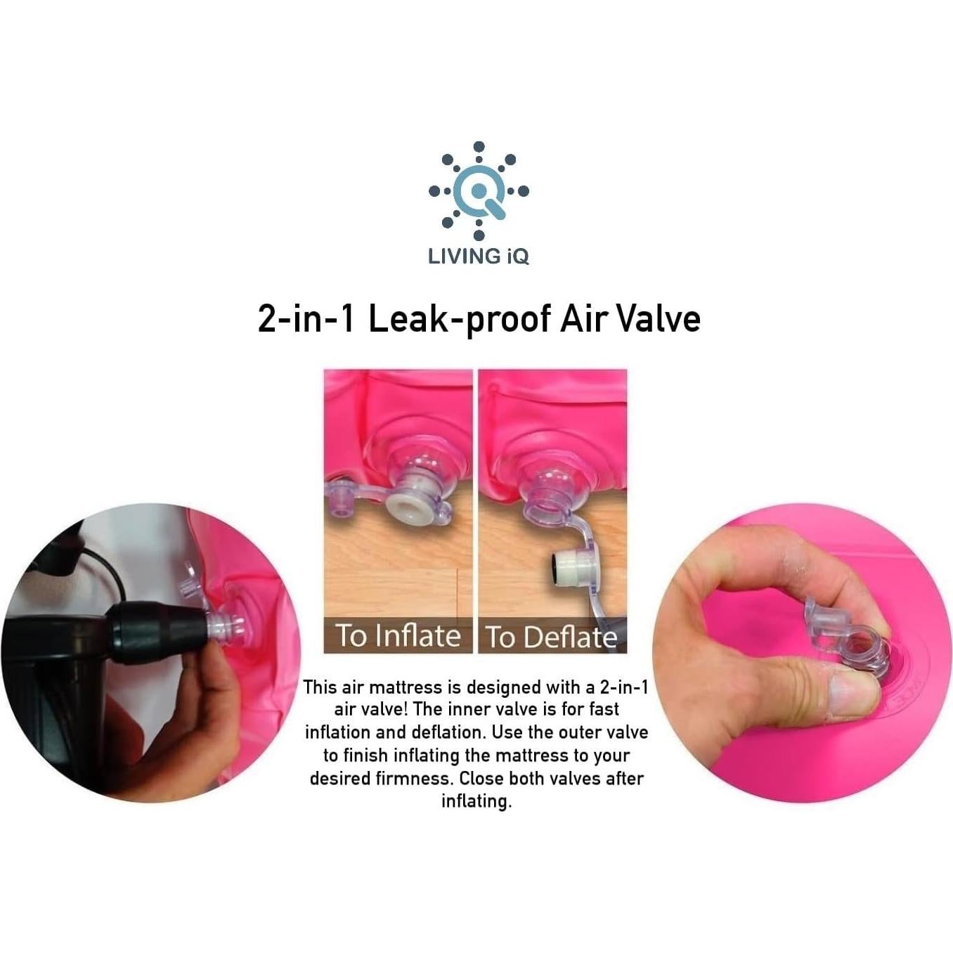 Cama de Aire Inflable Living iQ Jr Twin L.O.L. Surprise! Rosa