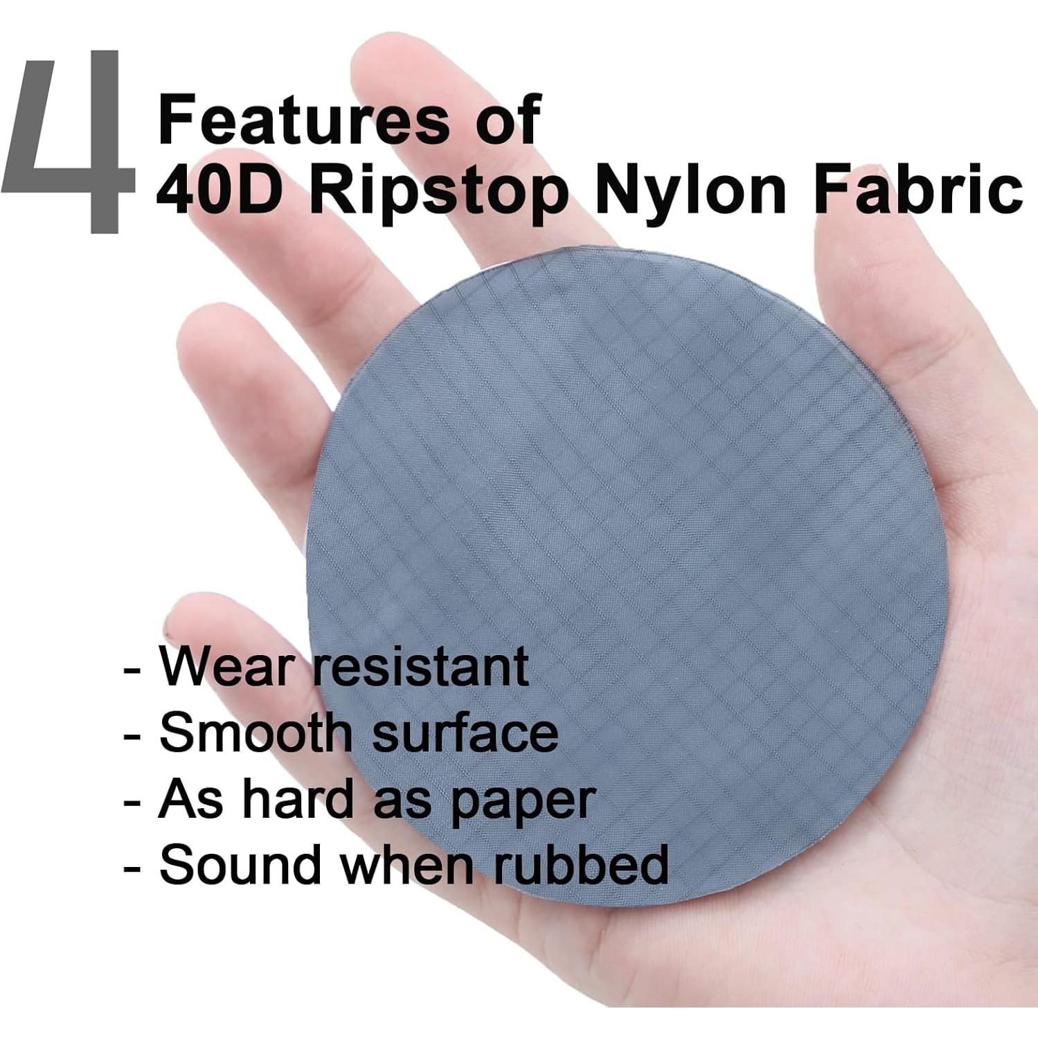 Tela de Nylon Ripstop 40D 9KM DWLIFE Impermeable 1m Blanca