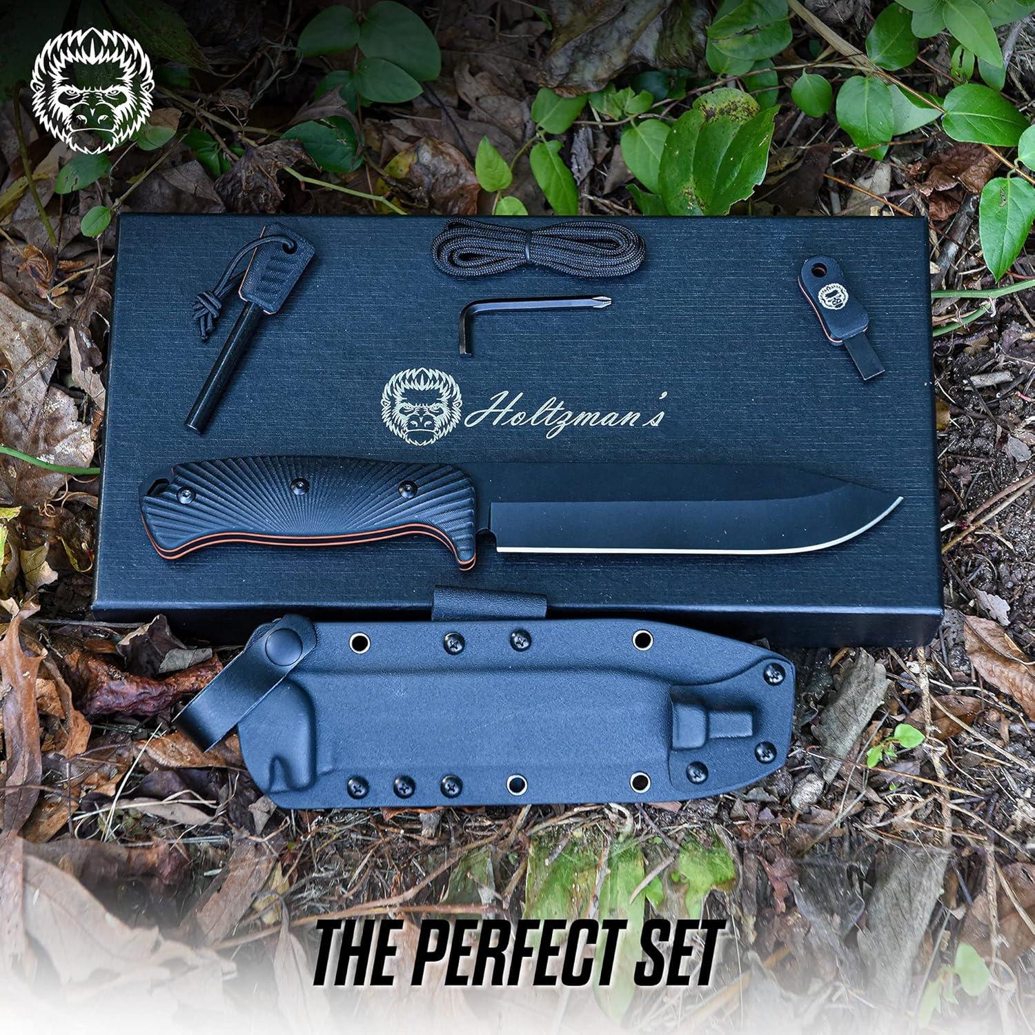 Cuchillo de Caza Holtzman's Gorilla Survival con Funda y Accesorios