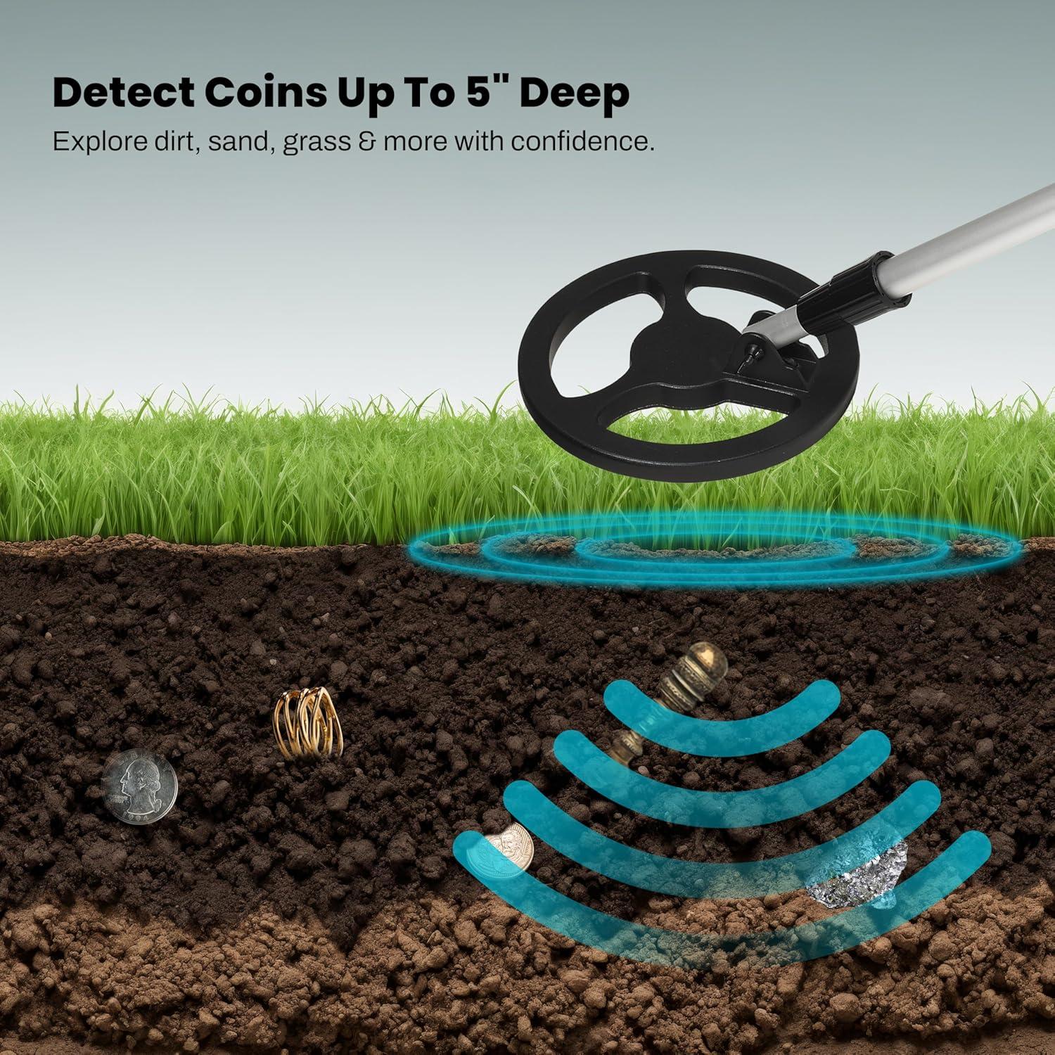 Detector de Metales Bounty Hunter BHJS Junior para Niños 6.5"