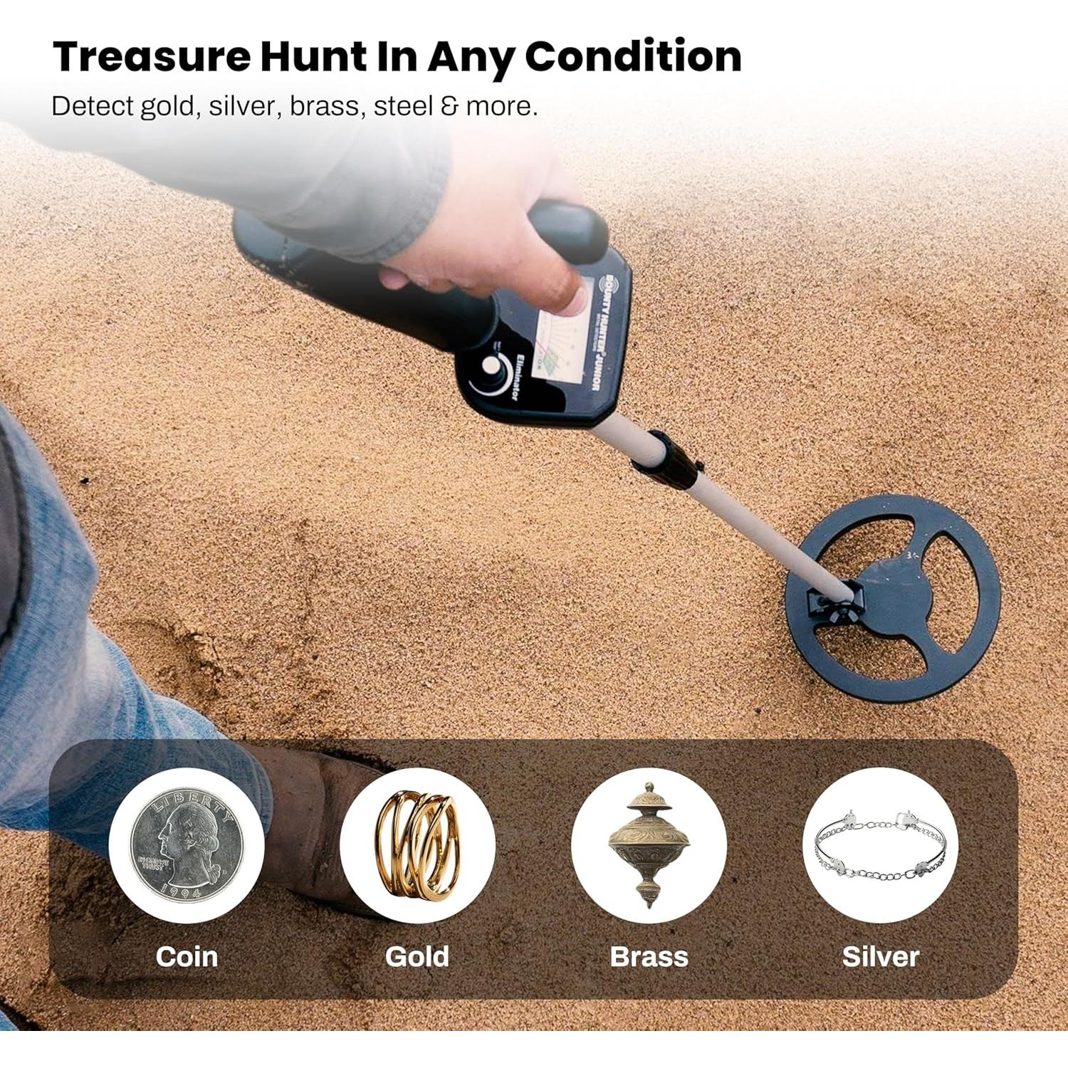 Detector de Metales Bounty Hunter BHJS Junior para Niños 6.5"