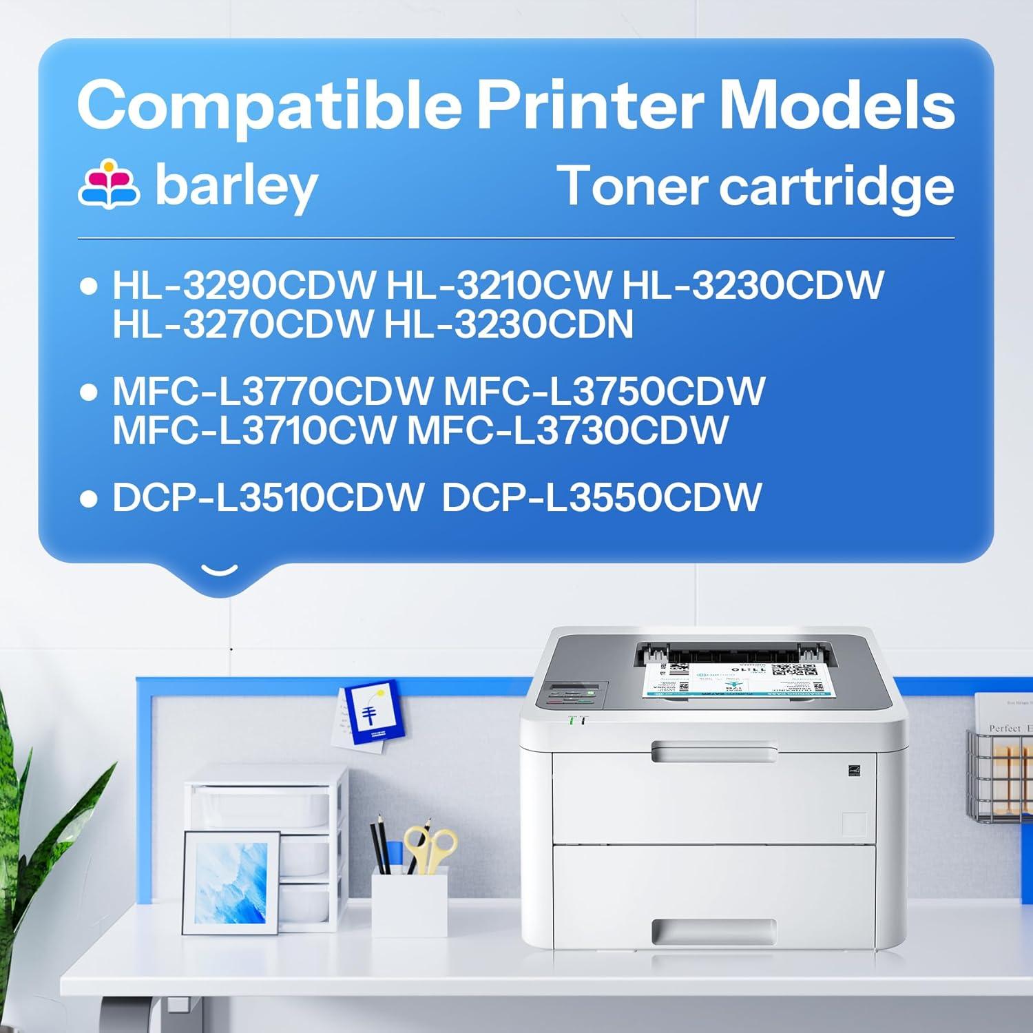 Cartucho de Tóner Negro Alto Rendimiento Barley TN227 (2 Unidades)
