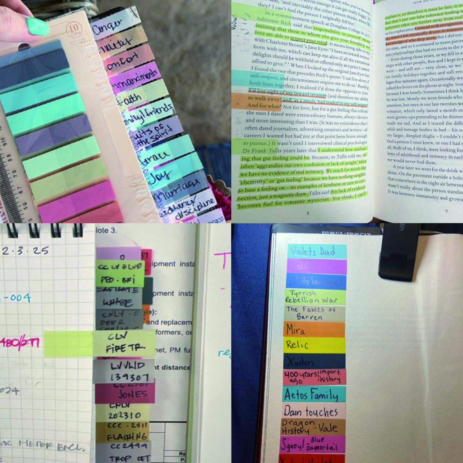 Pestañas Adhesivas Transparentes Ubuymart 1320 Hojas Multicolor