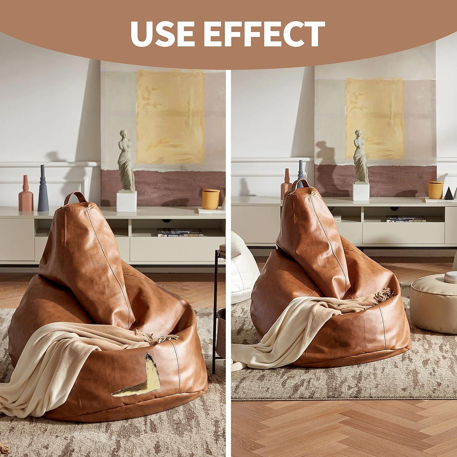 Parche de Reparación de Cuero ONine Beige 20cm x 12.7cm Autoadhesivo