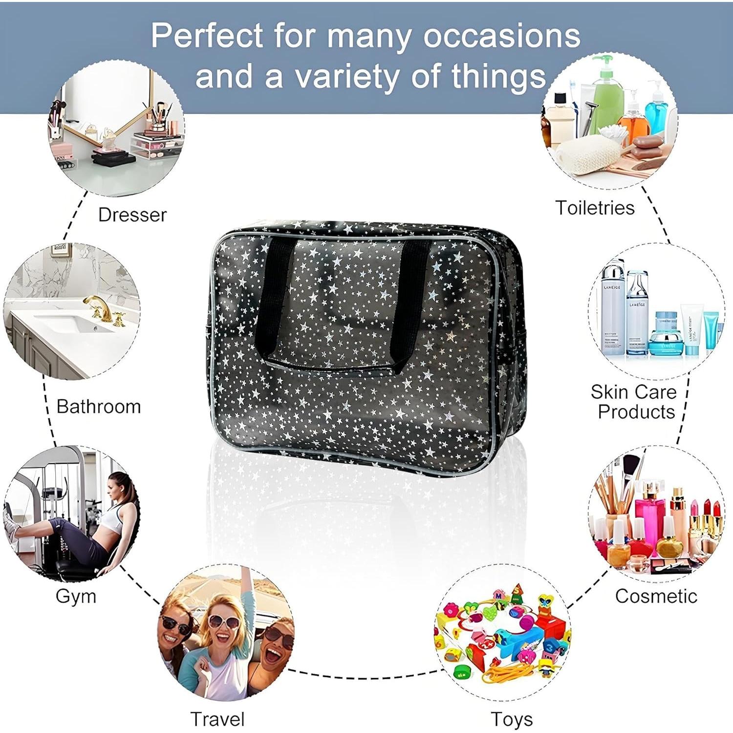 Bolsa de Cosméticos Grande TotePrint Estrella Amarilla 30x21cm