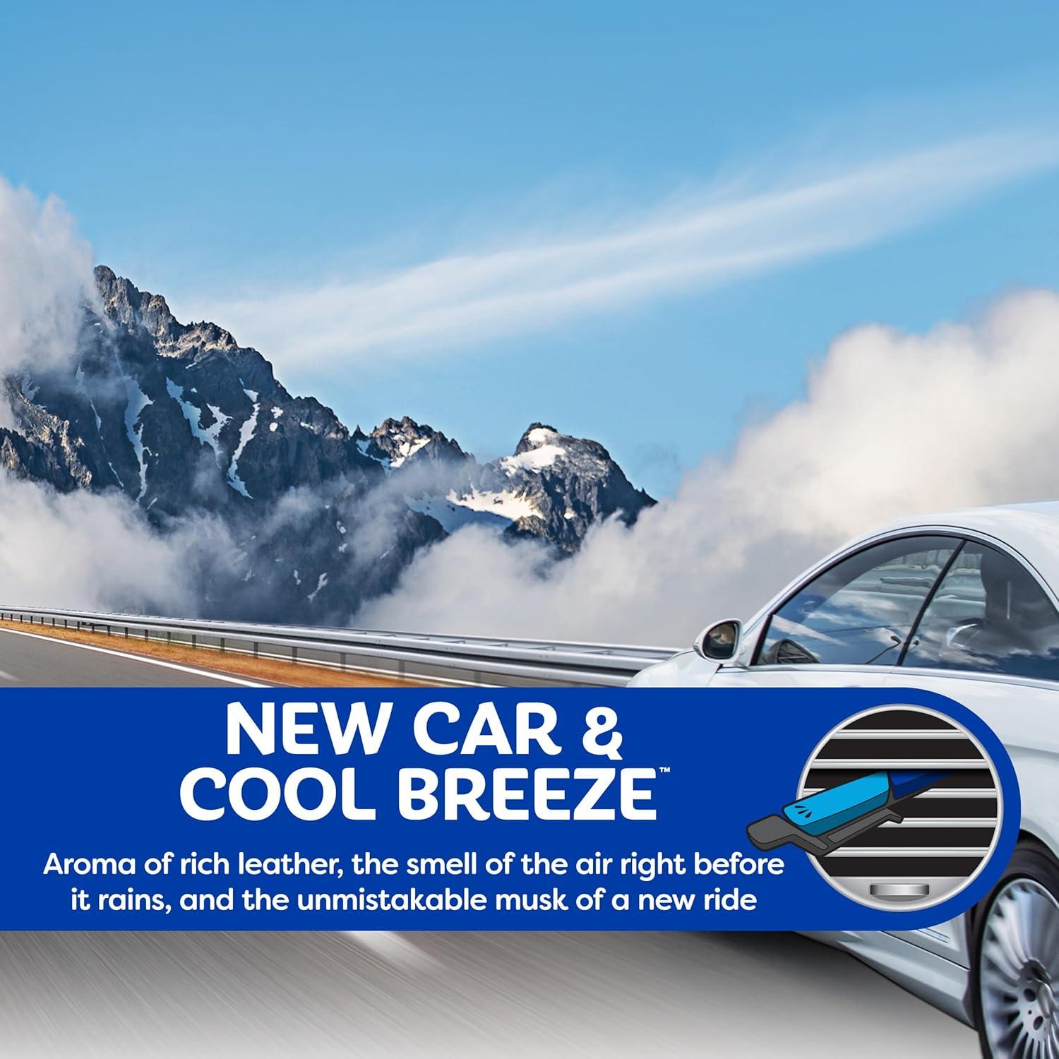 Ambientador de Aire Varilla Refresca Tu Auto - 6 Paquetes Aroma Nuevo Auto y Brisa Fresca
