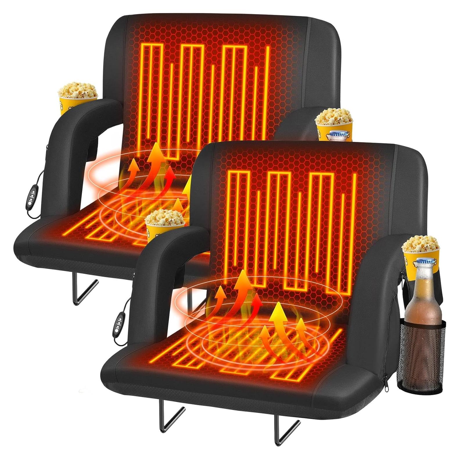 Asientos de Estadio Calentados Seeutek 2PC 63.5cm con Respaldo