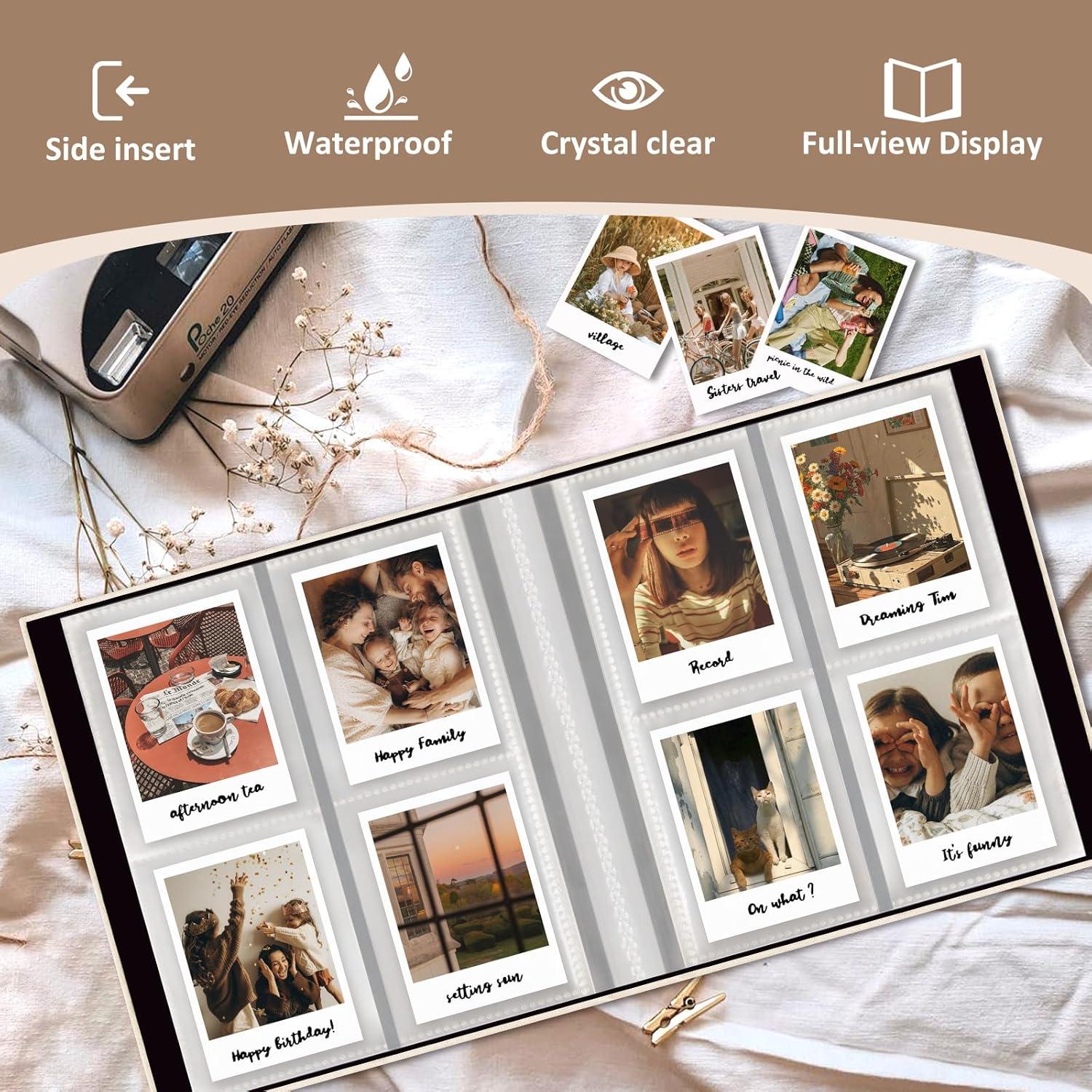 Álbum de Fotos Polaroid Lanpn Beige 2 Paquetes 208 Fotos 5x7.6 cm