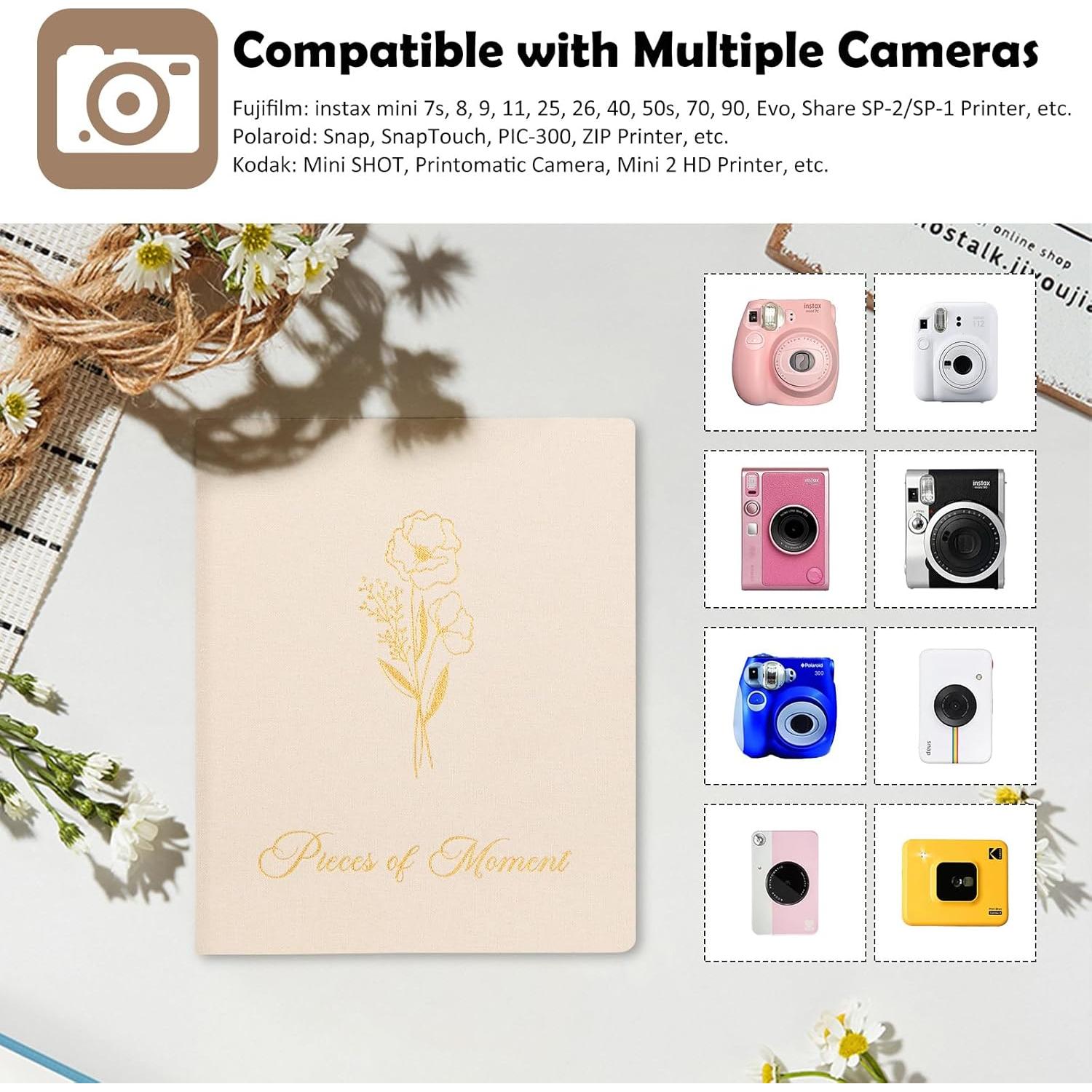 Álbum de Fotos Polaroid Lanpn Beige 2 Paquetes 208 Fotos 5x7.6 cm