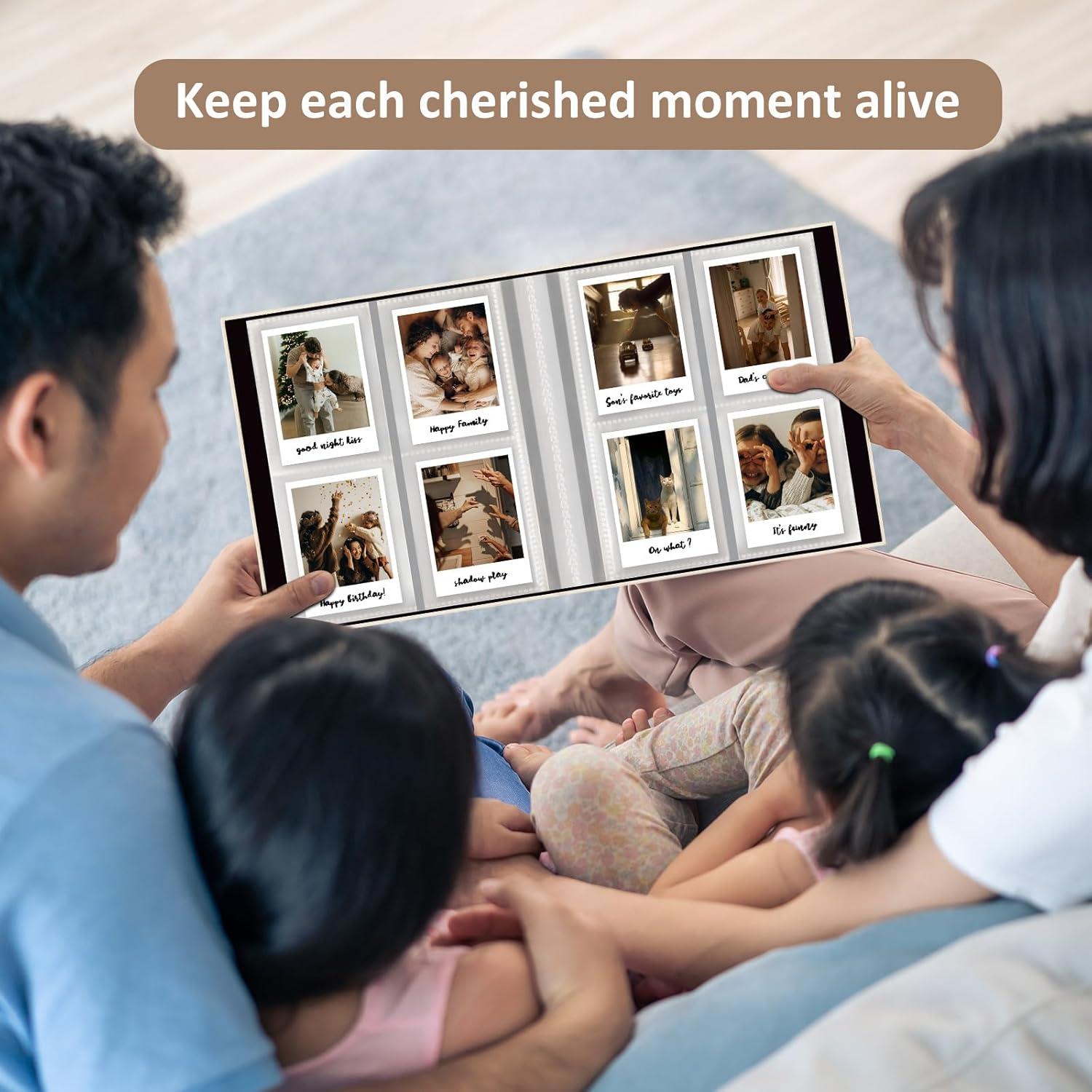 Álbum de Fotos Polaroid Lanpn Beige 2 Paquetes 208 Fotos 5x7.6 cm