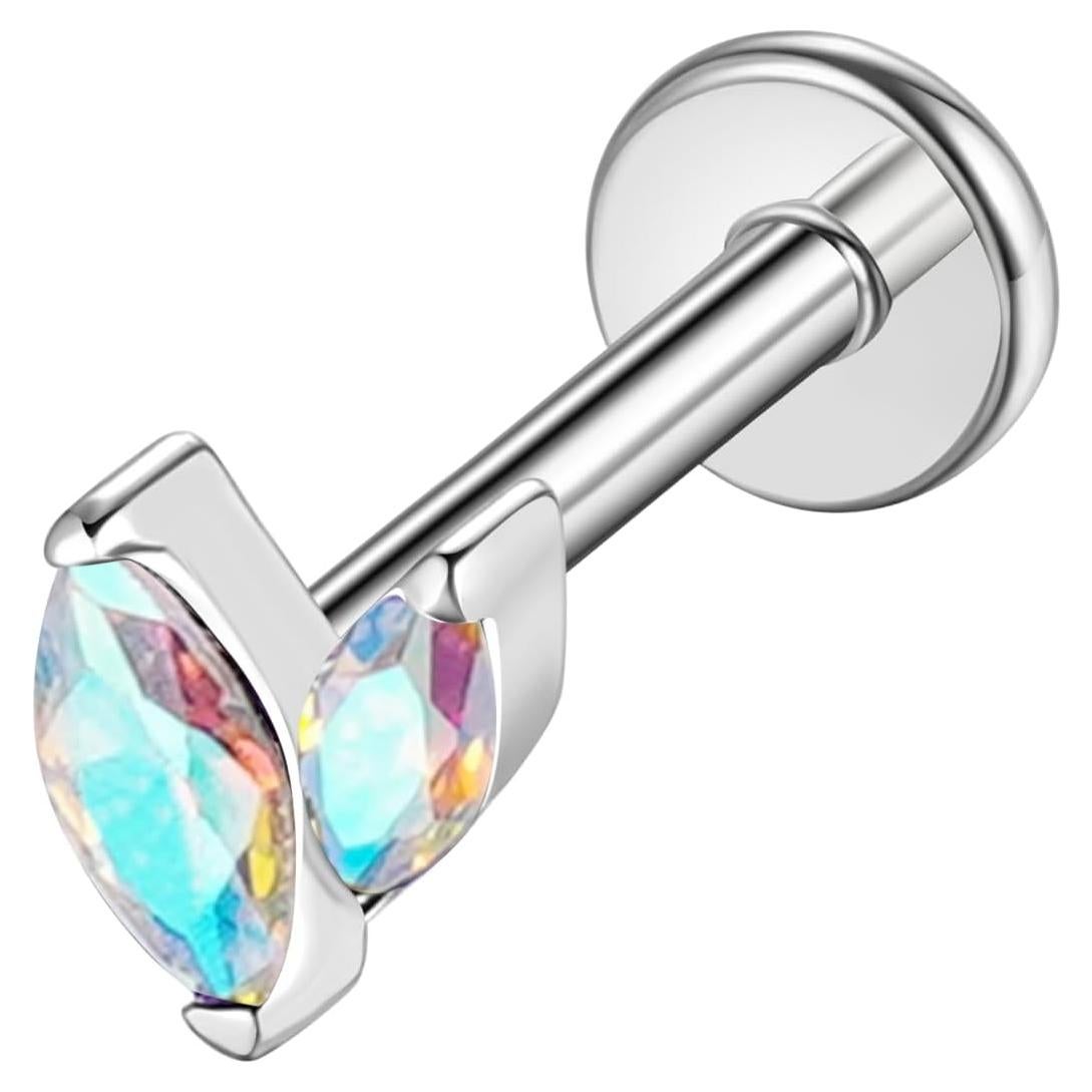 Pendientes de Titanio G23 16G 1.2mm Sin Rosca para Piercing