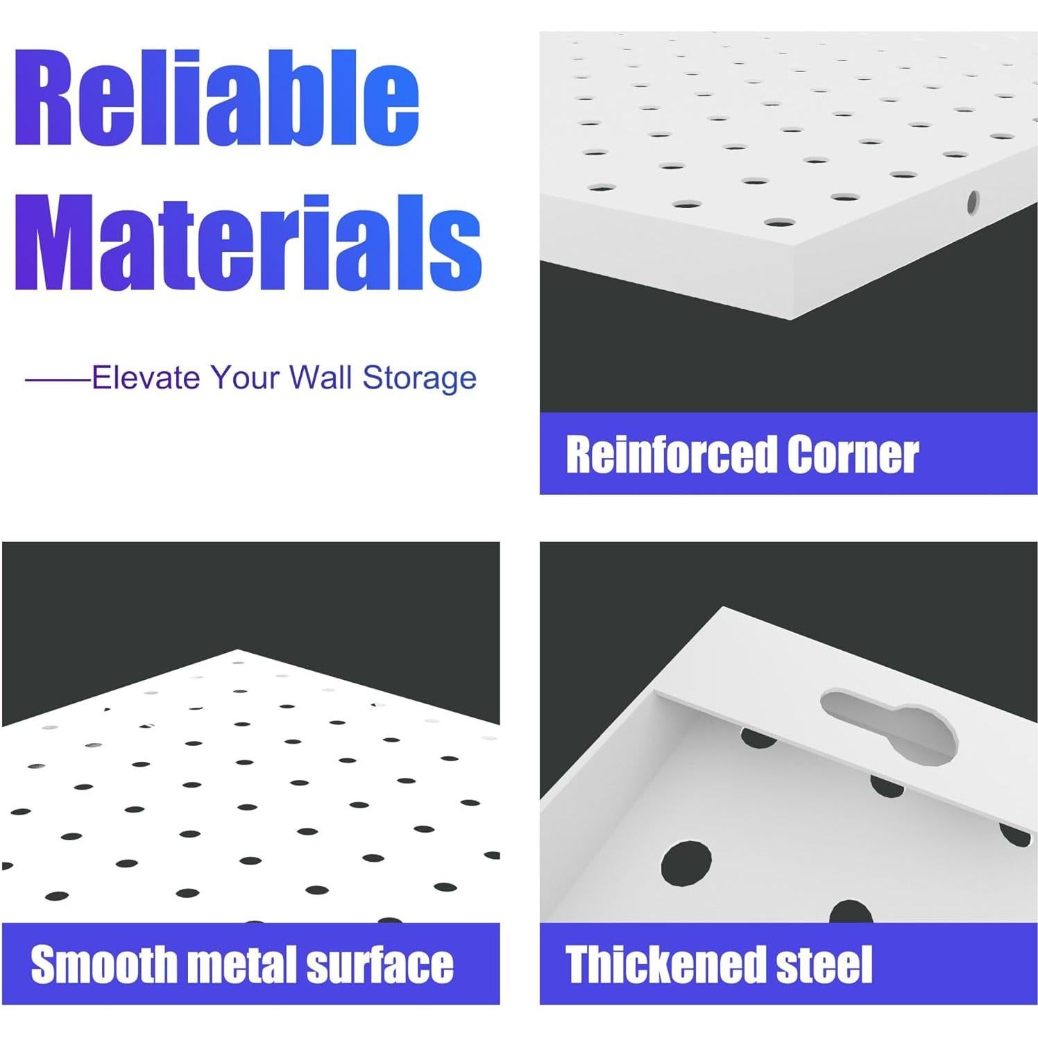 Paneles de Metal para Perforar Spampur 4 Pcs 40.64x30.48 cm