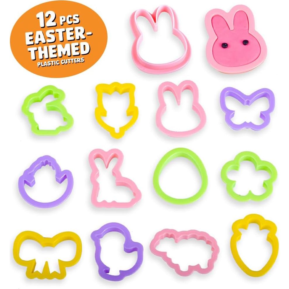 Paquete de 12 Huevos de Pascua Waybla con Masa para Modelar