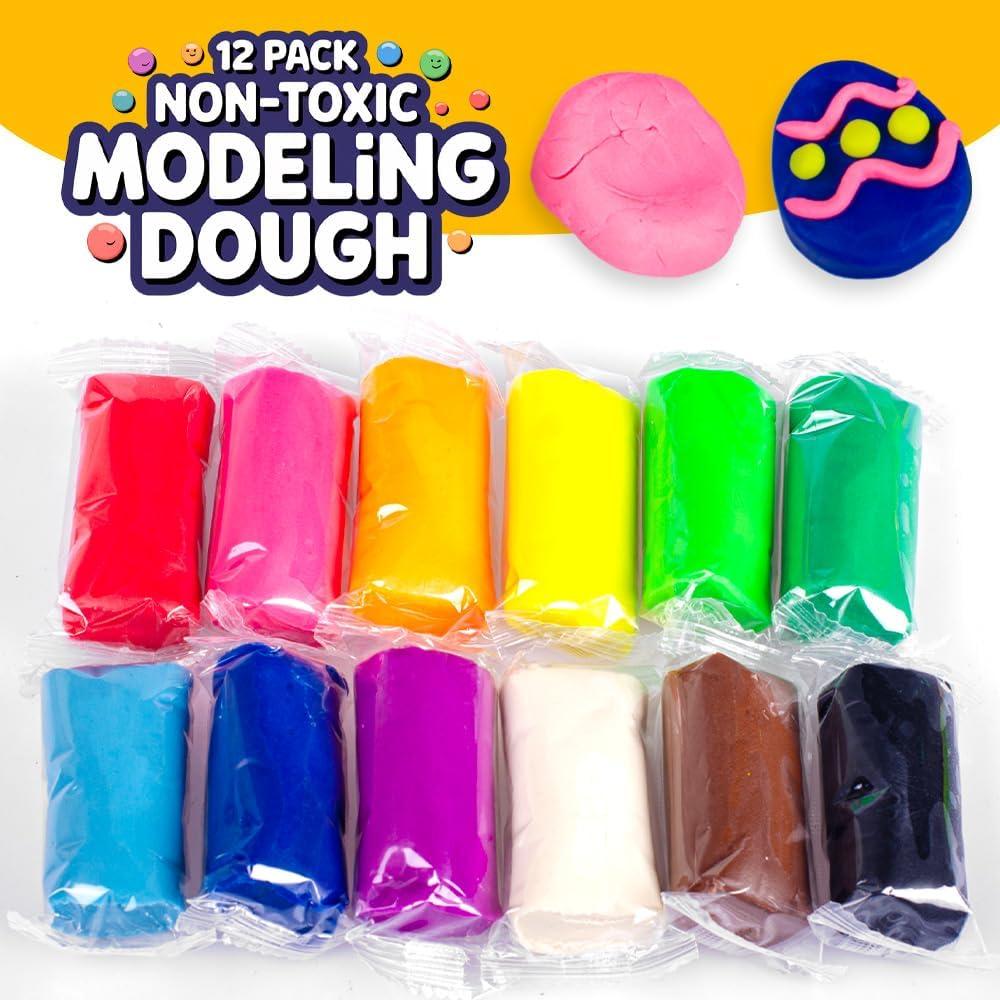 Paquete de 12 Huevos de Pascua Waybla con Masa para Modelar