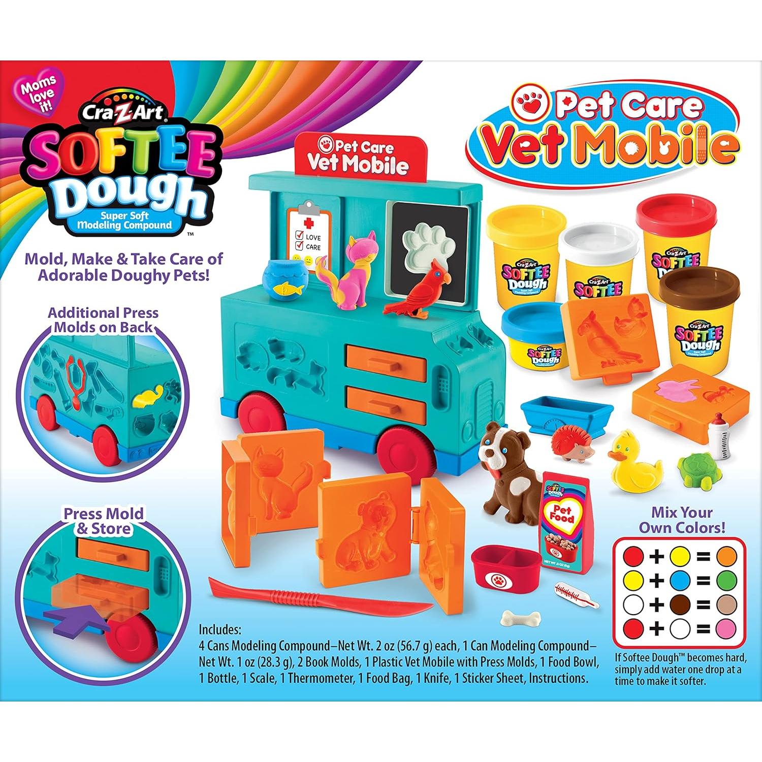 Set de Juego Veterinario Móvil Cra-Z-Art Softee Dough