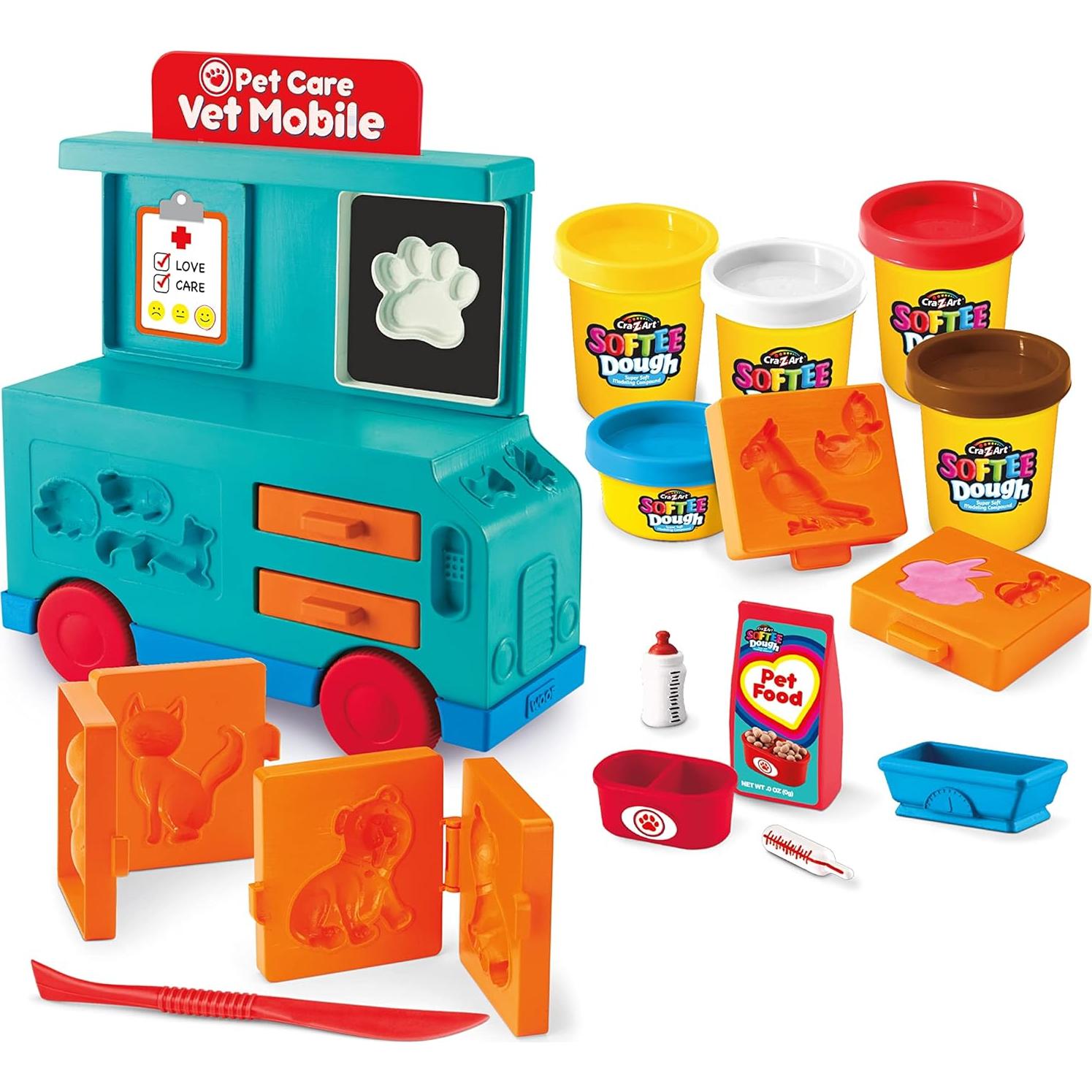 Set de Juego Veterinario Móvil Cra-Z-Art Softee Dough