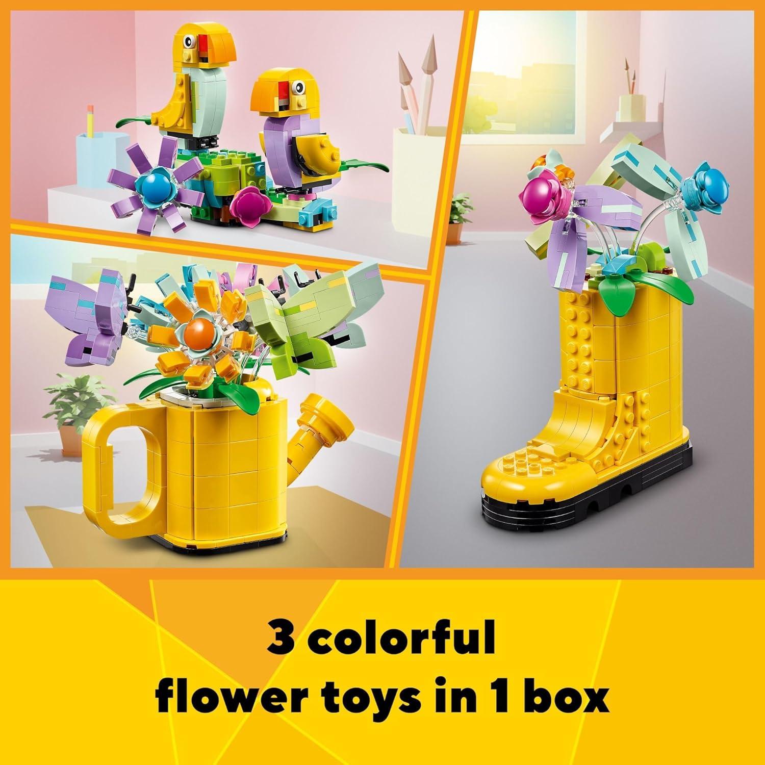LEGO Creator 3 en 1 Flores en Maceta - 420 Piezas