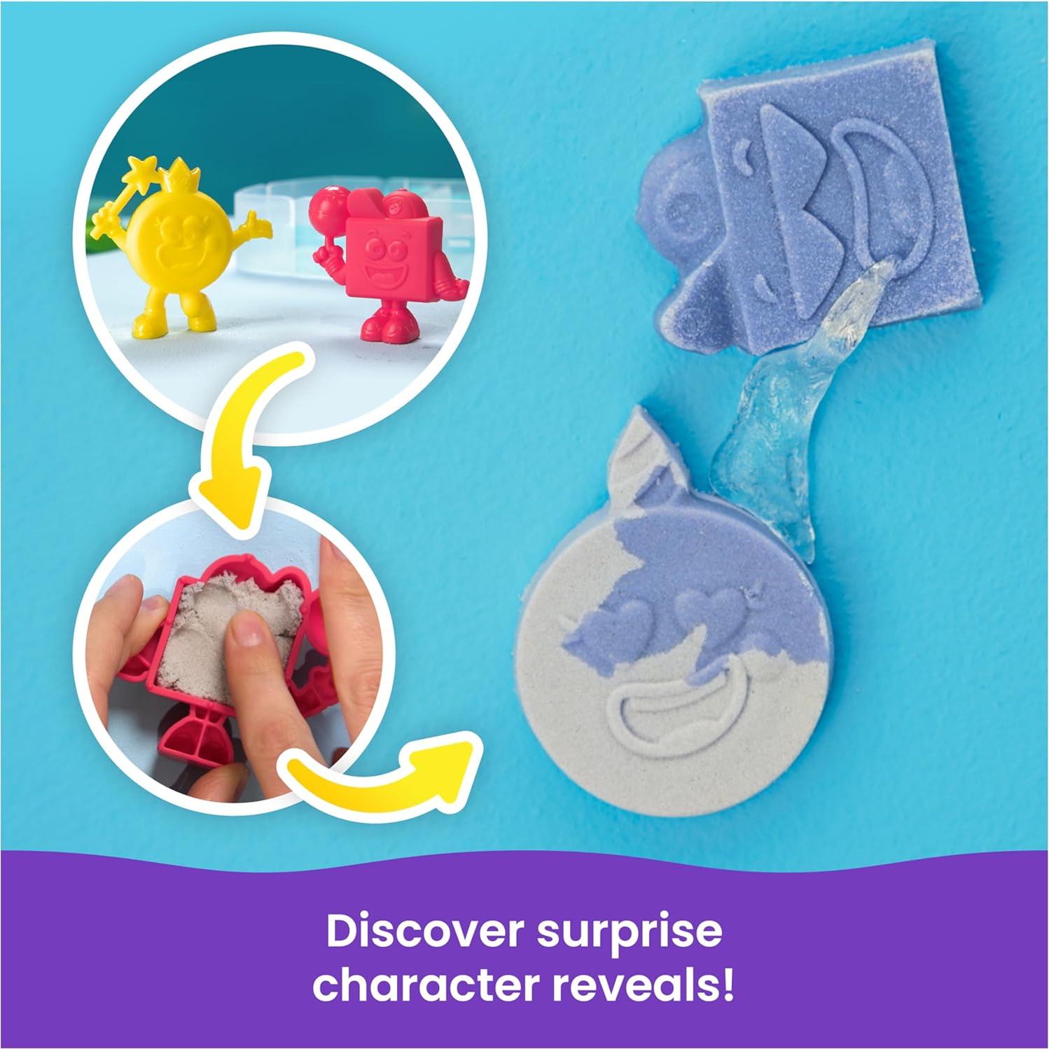 Kinetic Sand Splash 170g - Estuche Inicio con 3 Moldes