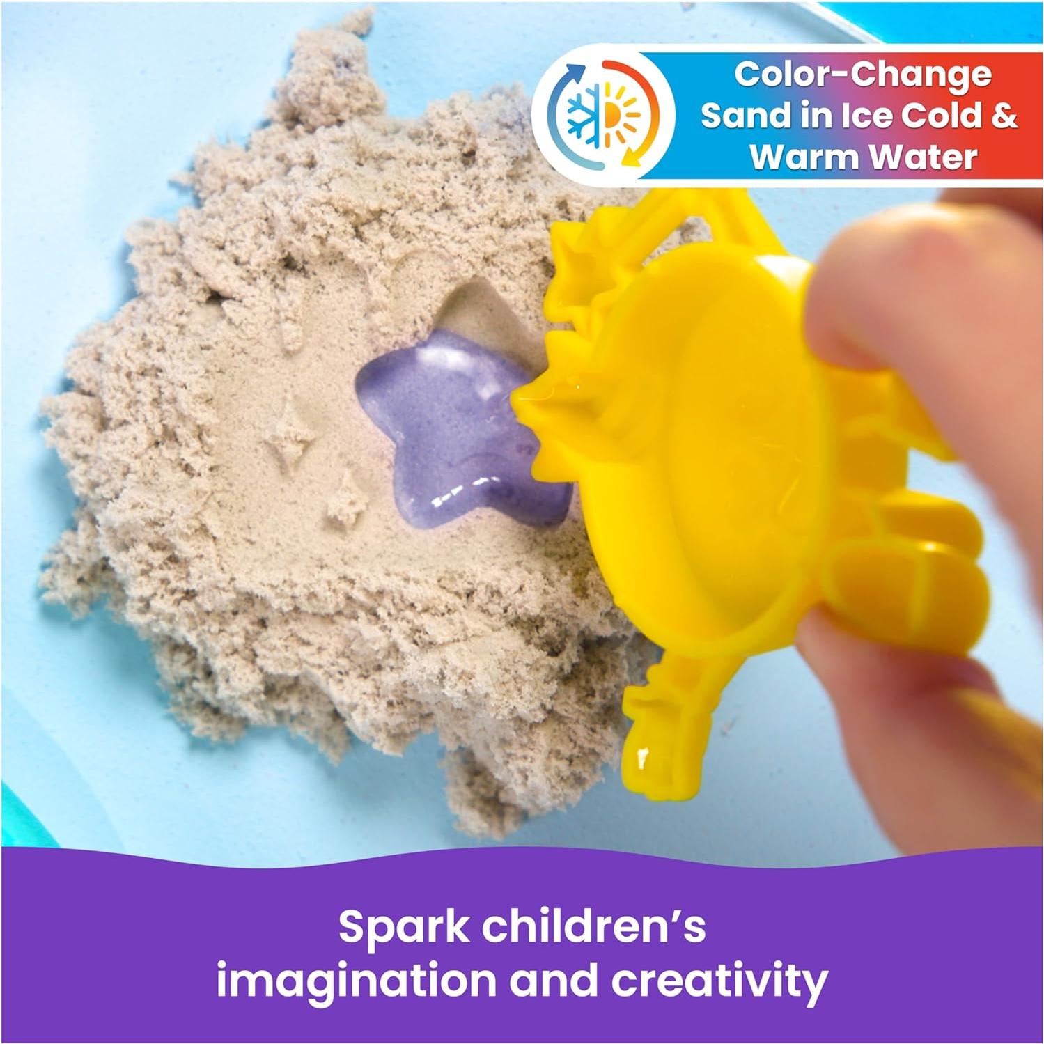 Kinetic Sand Splash 170g - Estuche Inicio con 3 Moldes
