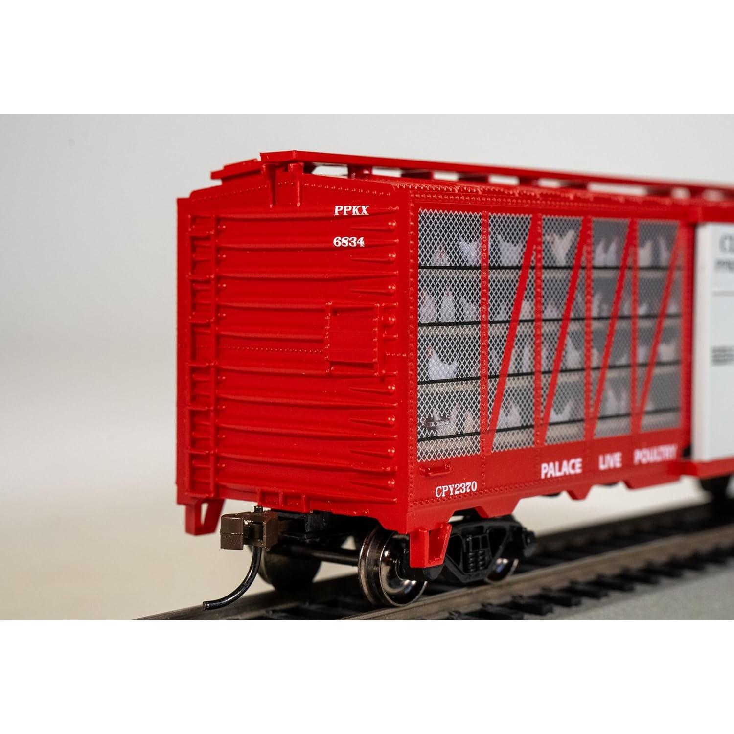 Carro de Transporte de Aves Bachmann HO #6834 Cluck Pollos