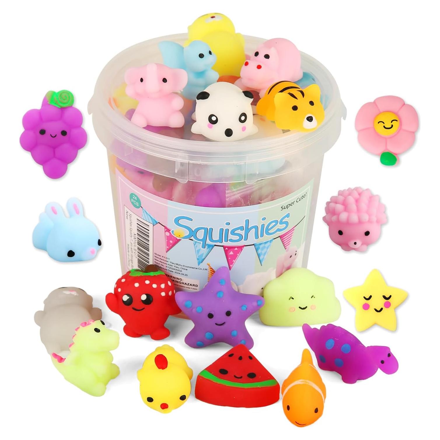 Squishies 24pcs Kingyao Juguetes Alivio Estrés Niños