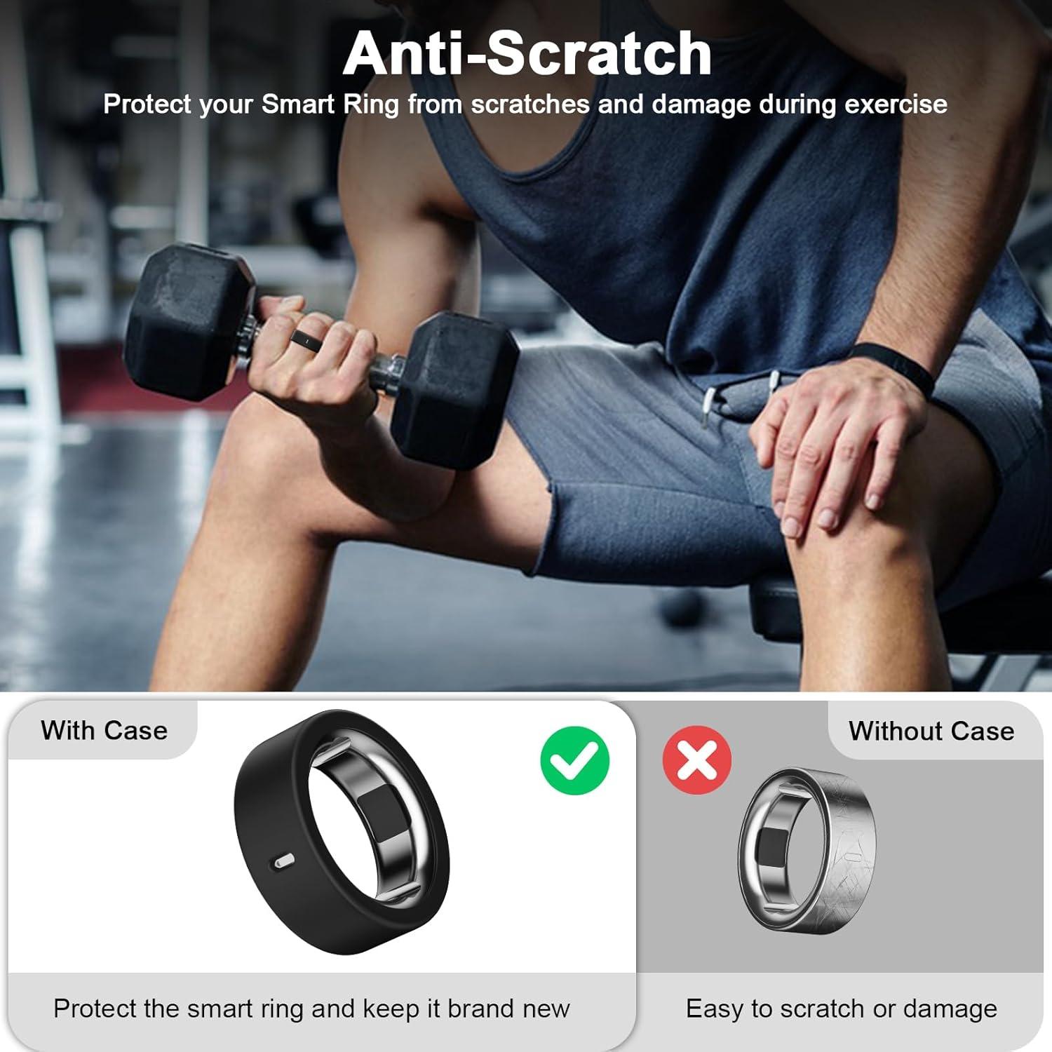 Paquete de 5 fundas de silicona ZOOROO para Oura Ring Gen 4/3