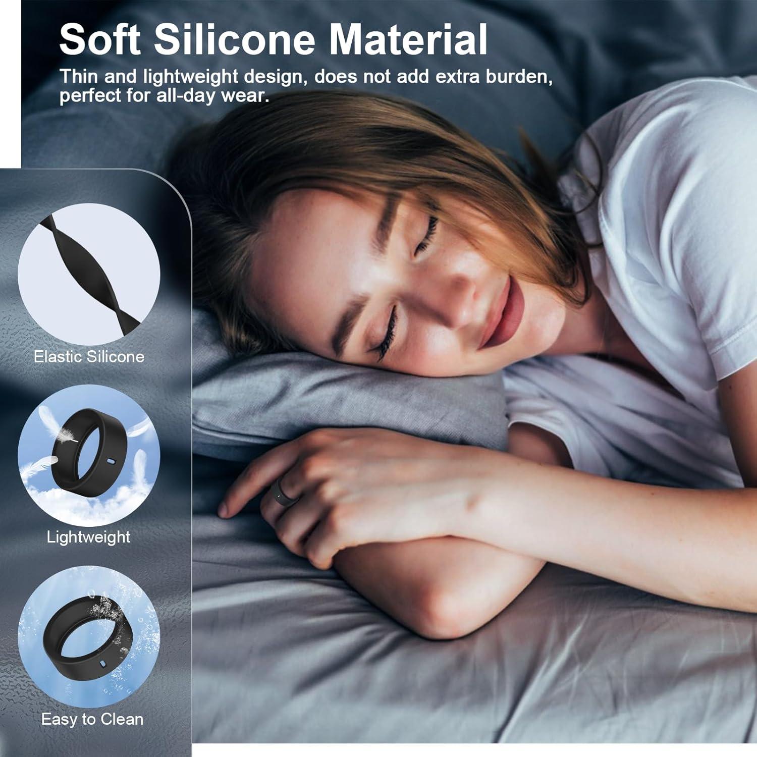 Paquete de 5 fundas de silicona ZOOROO para Oura Ring Gen 4/3