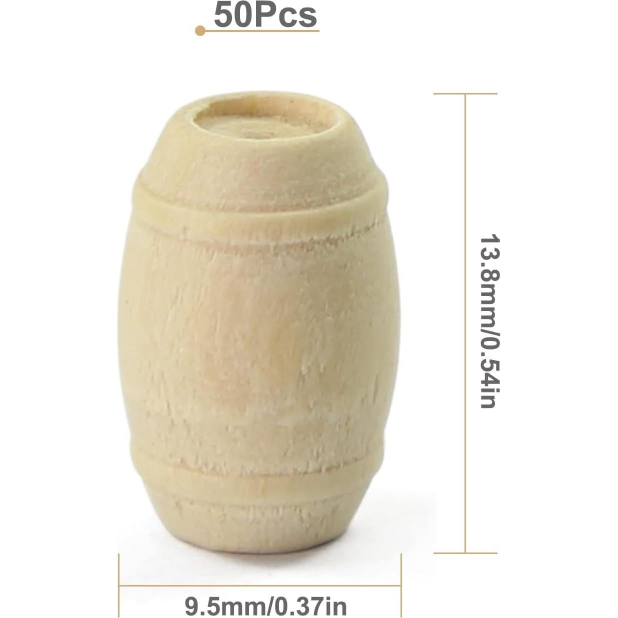 Barriles de Madera 50pcs EVEMODEL 13.8mm Escala HO OO