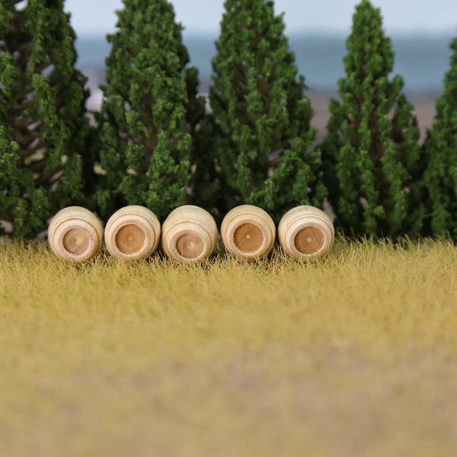 Barriles de Madera 50pcs EVEMODEL 13.8mm Escala HO OO