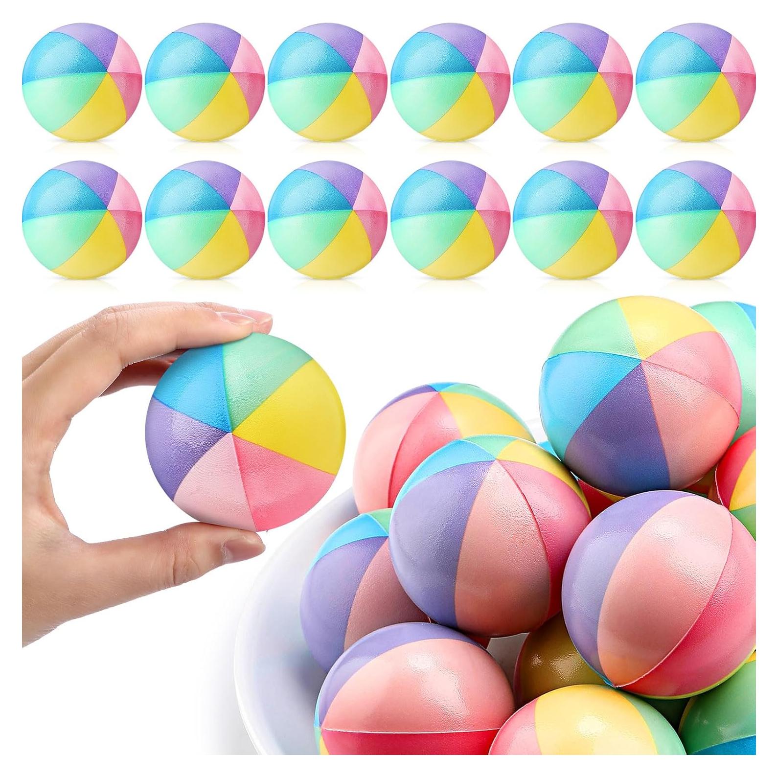 Jerify 24 Pelotas de Estrés Arcoíris 6.3 cm Espuma PU