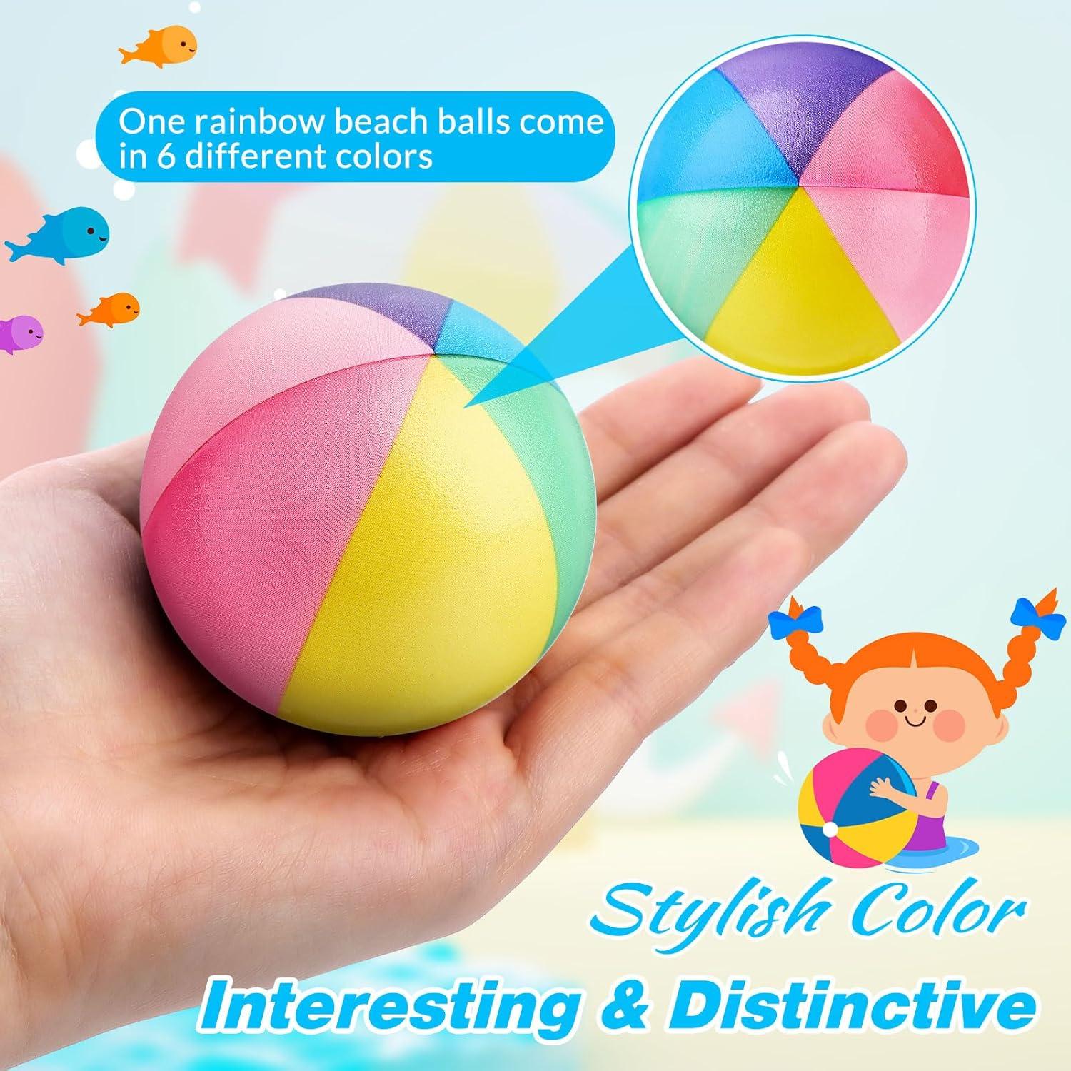 Jerify 24 Pelotas de Estrés Arcoíris 6.3 cm Espuma PU