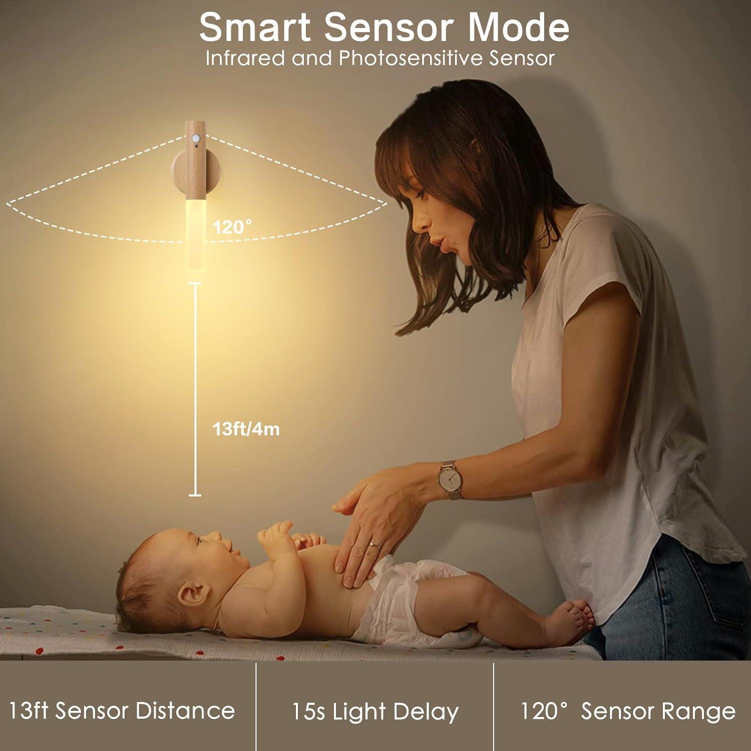 Aplique de Pared Montford Recargable con Sensor de Movimiento