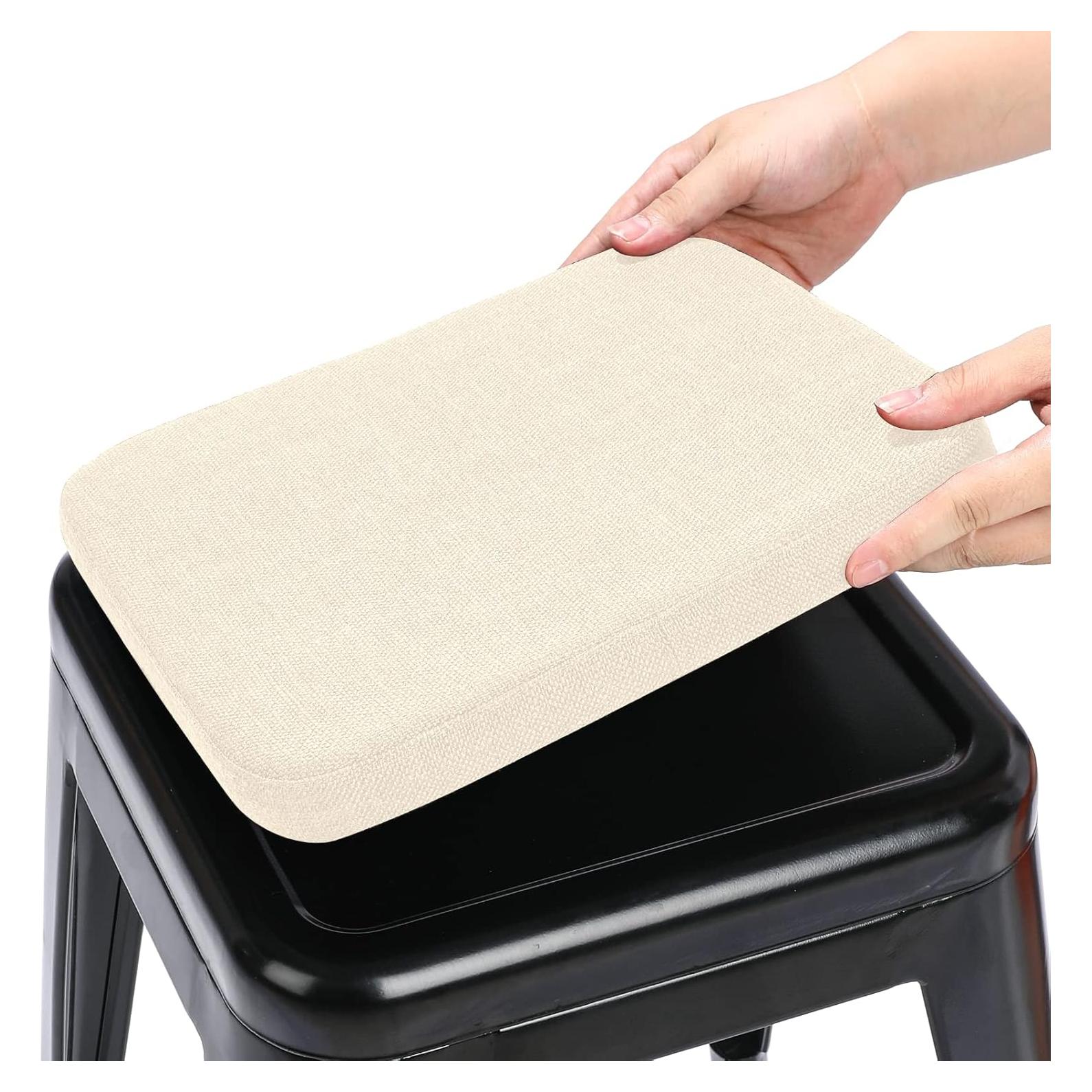 Cojín Antideslizante Beige BUYUE para Taburete Cuadrado 27.94 cm