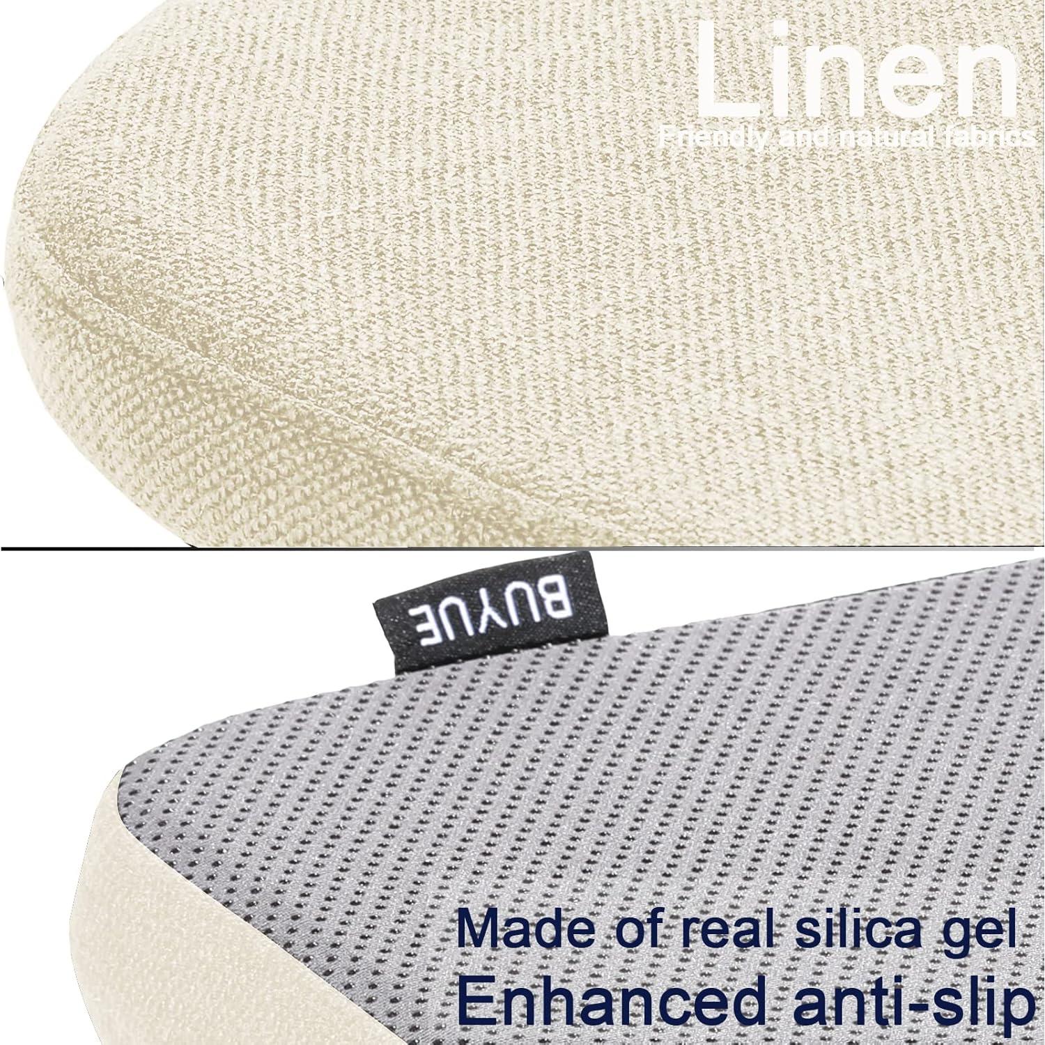 Cojín Antideslizante Beige BUYUE para Taburete Cuadrado 27.94 cm