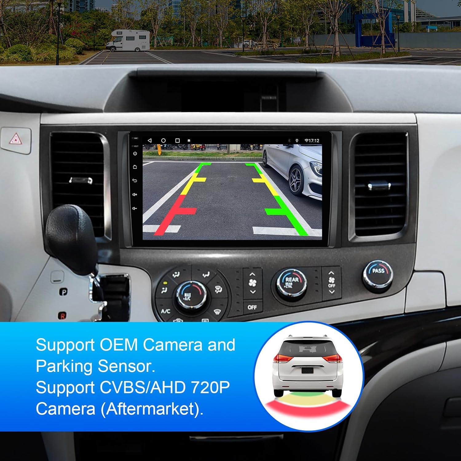Estéreo de Coche FeirTon Android 12 9" Doble Din para Toyota Sienna 2011-2014