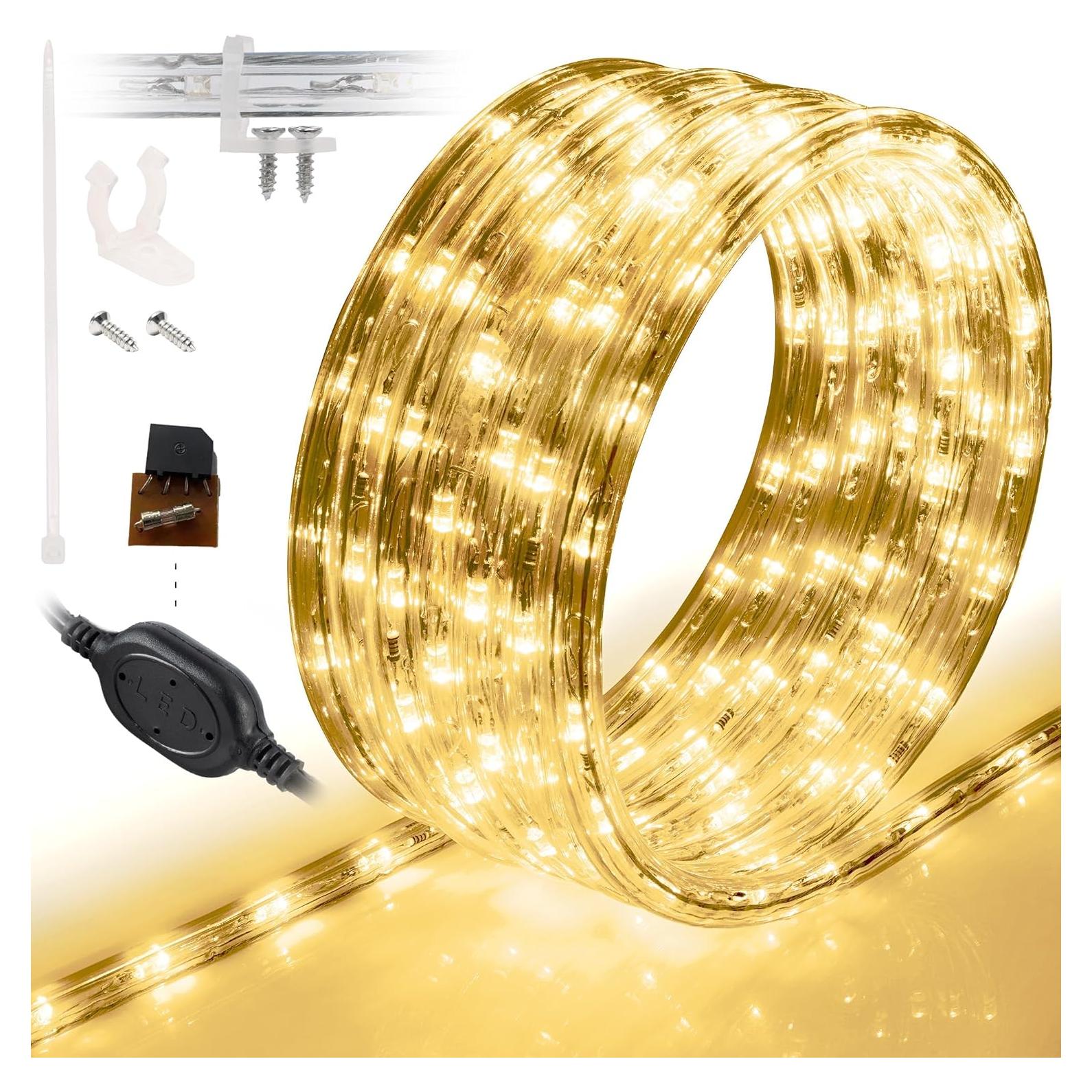 Cinta de Luz LED 6.1m WYZworks Impermeable Blanco Cálido