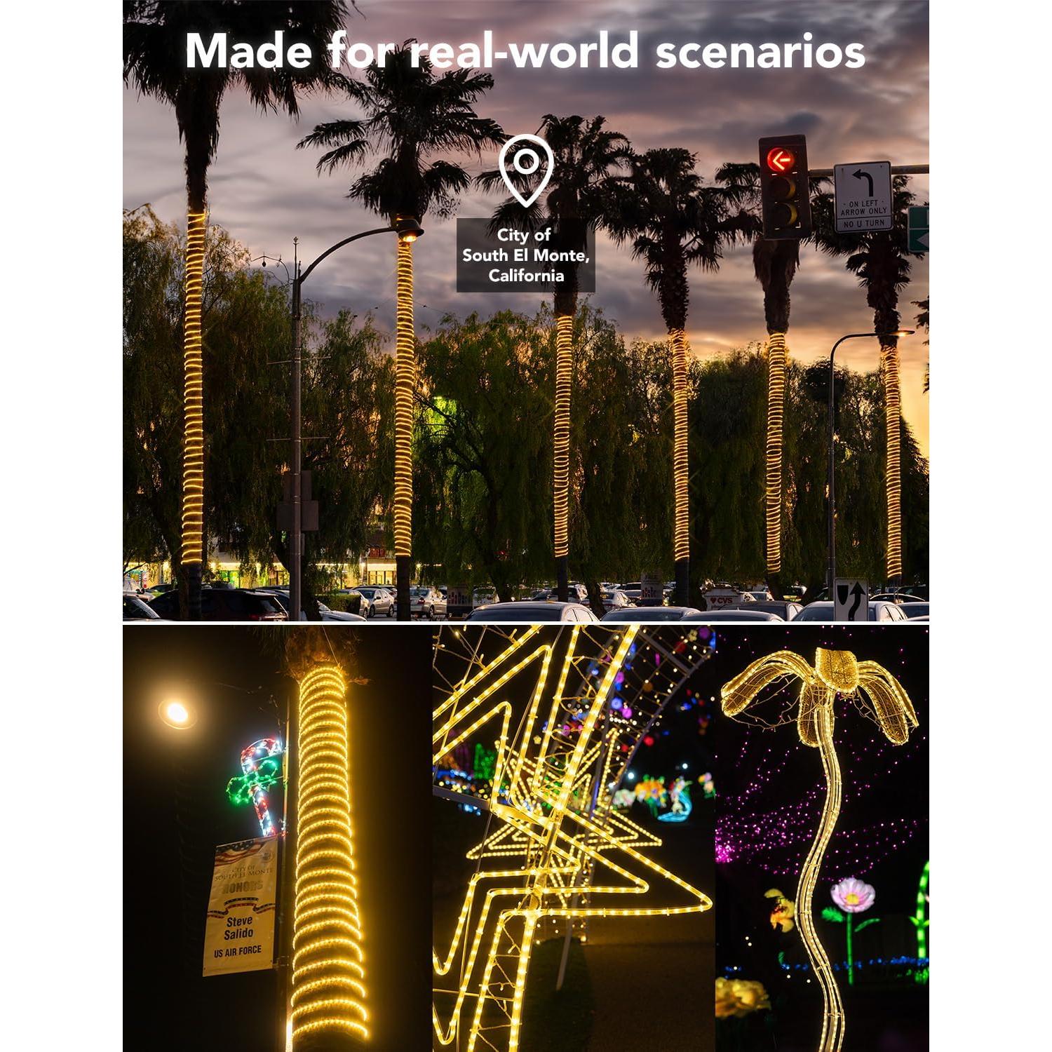 Cinta de Luz LED 6.1m WYZworks Impermeable Blanco Cálido