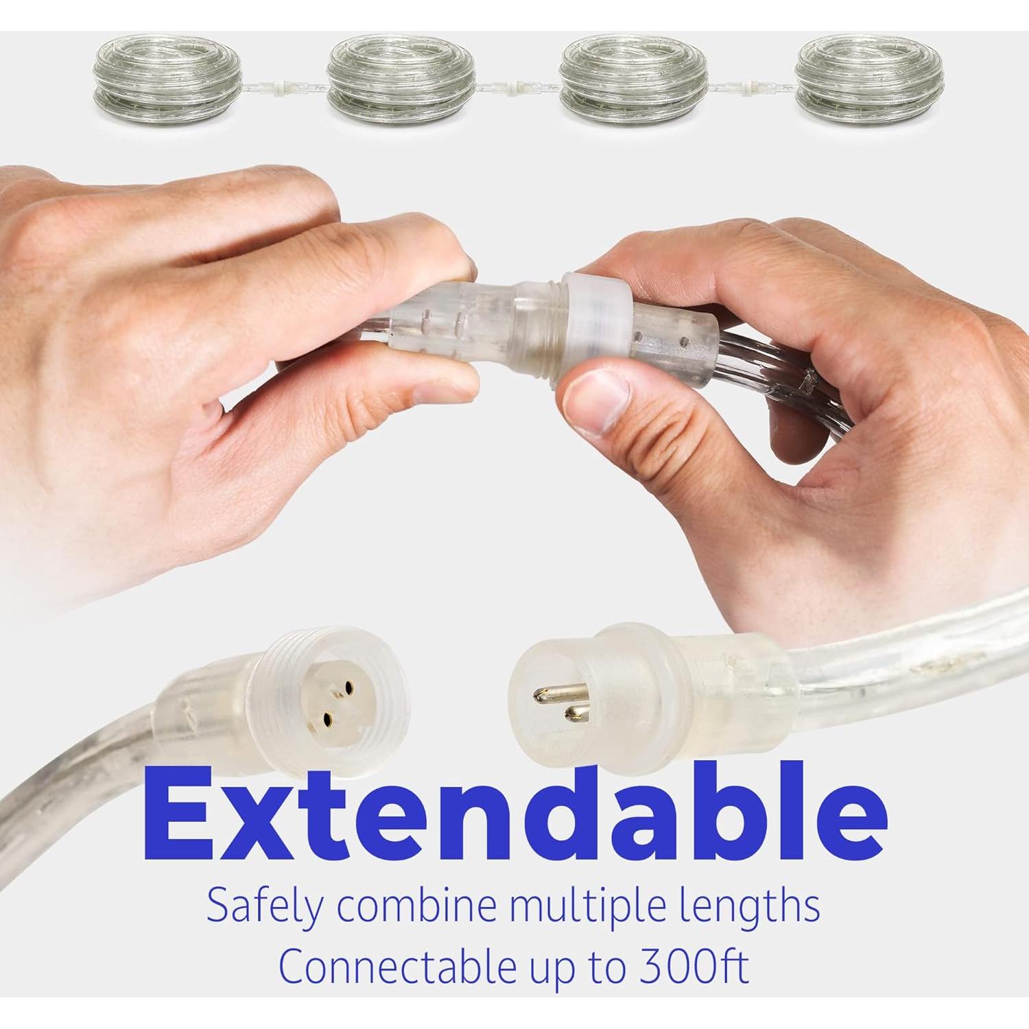 Cinta de Luz LED 6.1m WYZworks Impermeable Blanco Cálido