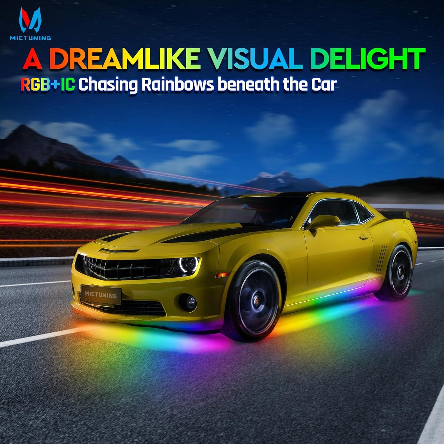 Kit de Barra de Luz Subterránea MICTUNING N8 RGB+IC 8Pcs