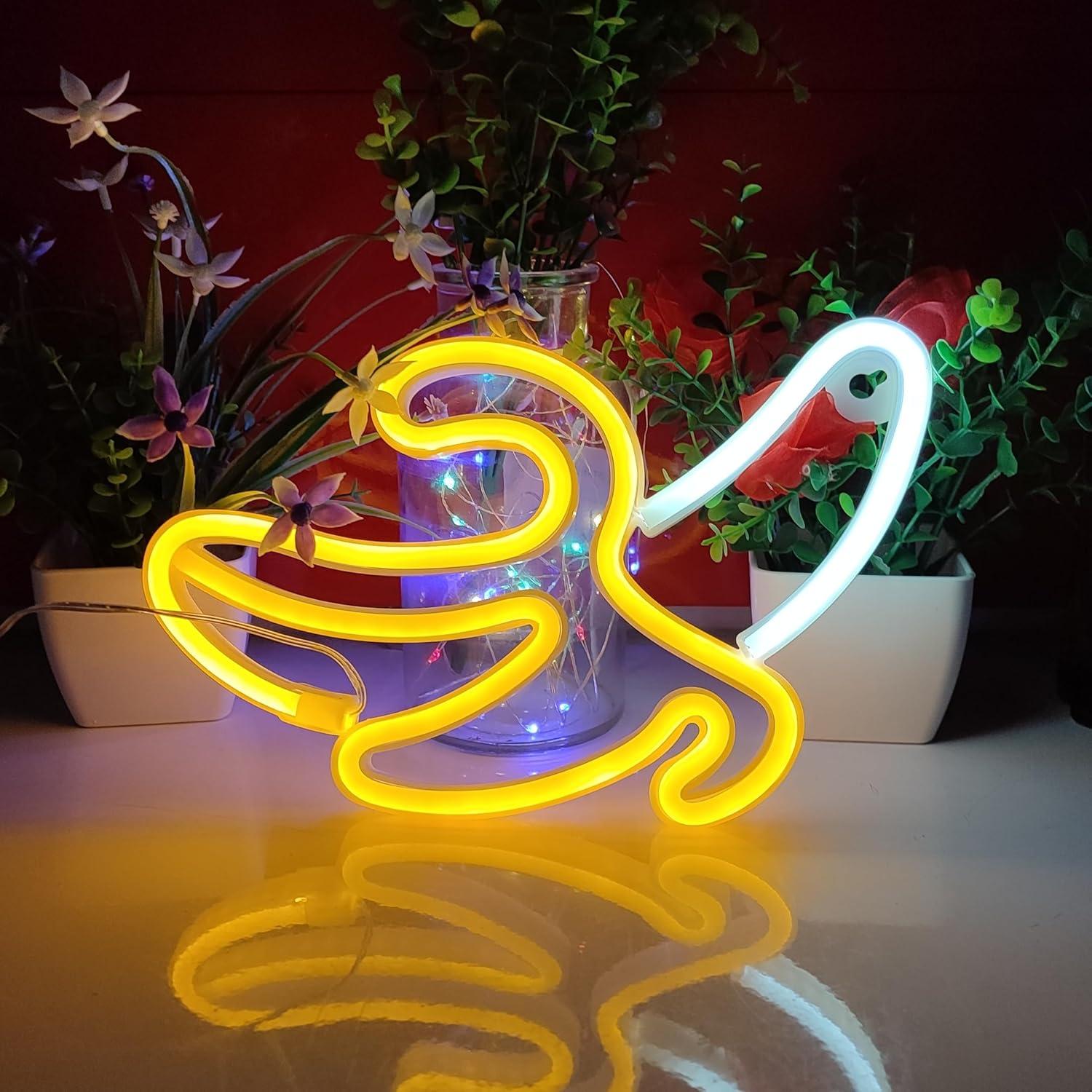 Luz de Neón LED JYWJ Plátano, Decoración de Pared USB