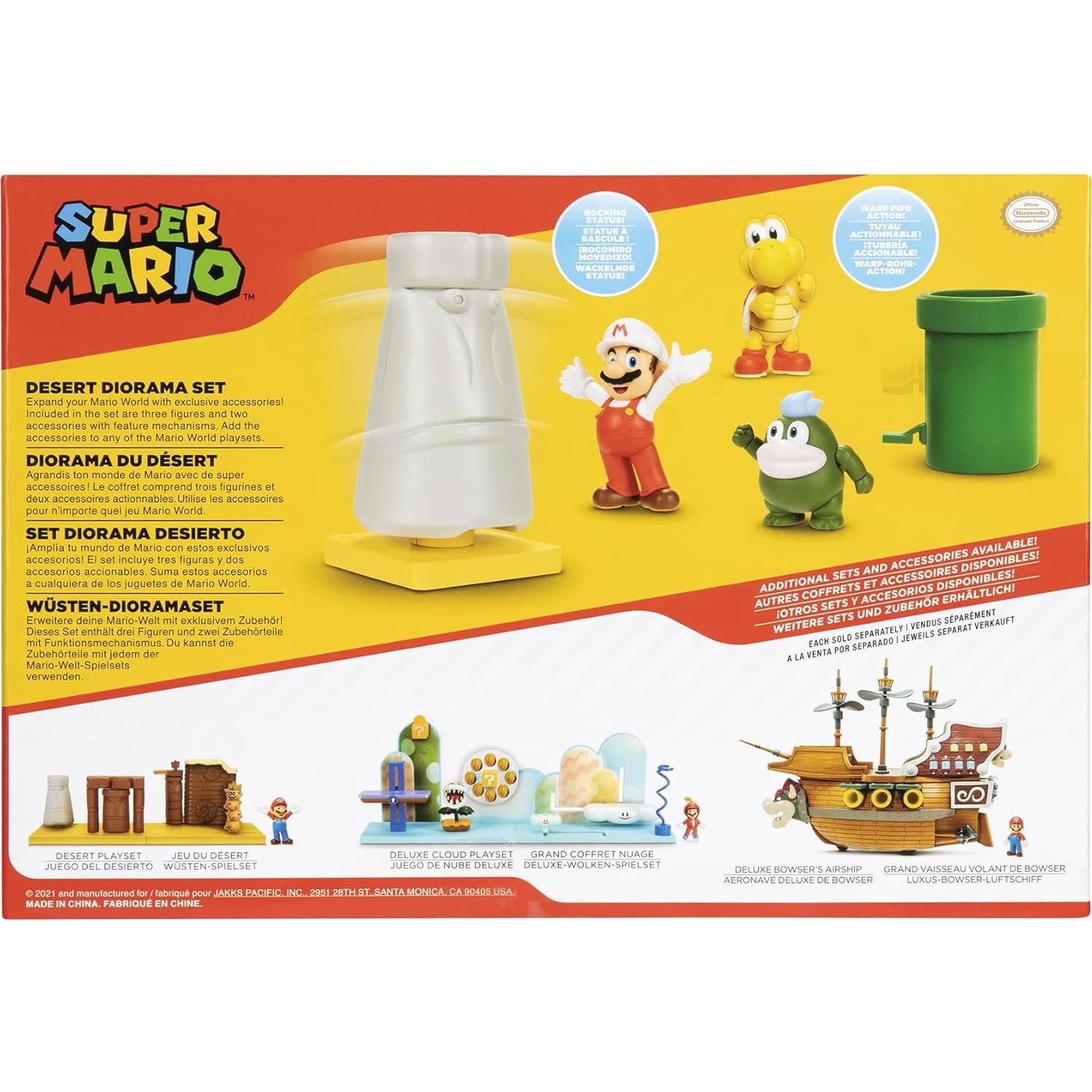 Juego de figuras Super Mario Jakks Pacific 2.5" diorama
