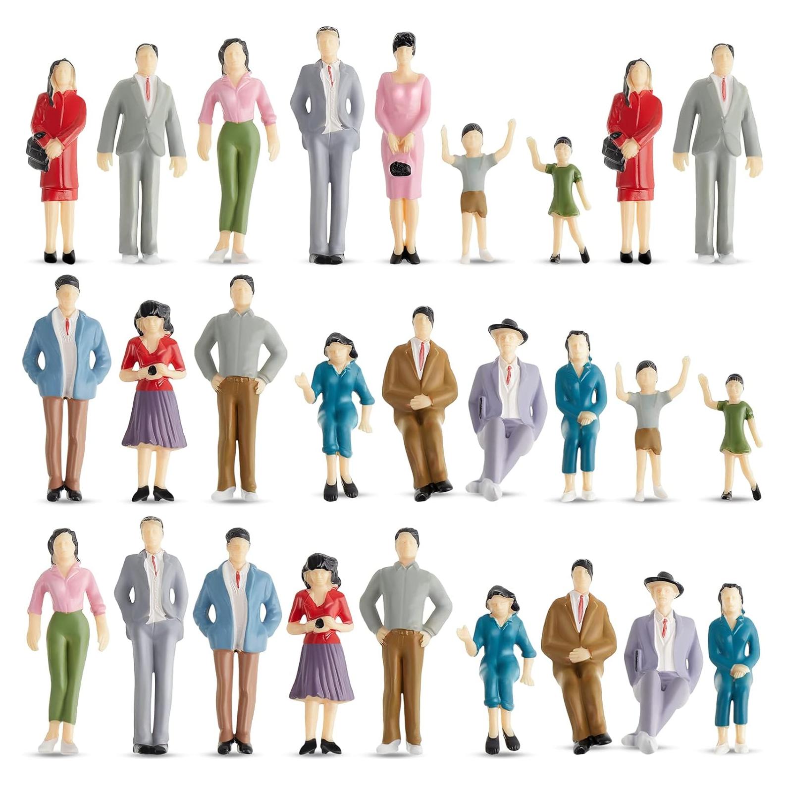 Figuras en Miniatura 28 Pcs Lewtemi 1:25 para Dioramas